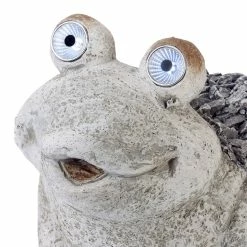 Budget ๐งจ Alpine Corporation 12" Tall Outdoor Solar Powered Frog Yard Statue With LED Lights, Gray ๐ฅ 23 Budget ๐งจ Alpine Corporation 12" Tall Outdoor Solar Powered Frog Yard Statue With LED Lights, Gray ๐ฅ -Alpine Corporation Sales 12 inch Solar Frog Statue 10
