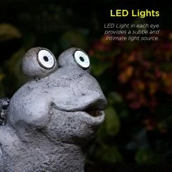 Budget ๐งจ Alpine Corporation 12" Tall Outdoor Solar Powered Frog Yard Statue With LED Lights, Gray ๐ฅ 16 Budget ๐งจ Alpine Corporation 12" Tall Outdoor Solar Powered Frog Yard Statue With LED Lights, Gray ๐ฅ -Alpine Corporation Sales 12 inch Solar Frog Statue 3