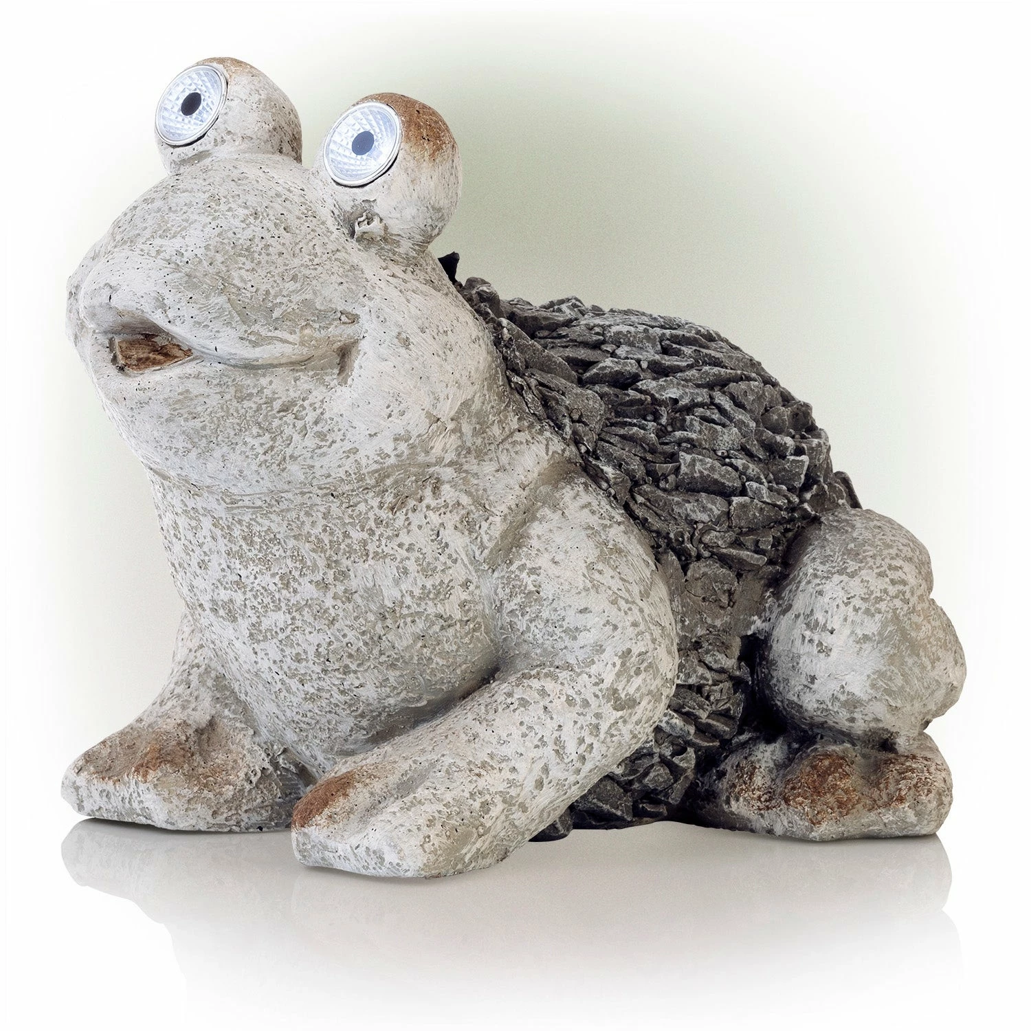 Budget ๐งจ Alpine Corporation 12" Tall Outdoor Solar Powered Frog Yard Statue With LED Lights, Gray ๐ฅ 10 Budget ๐งจ Alpine Corporation 12" Tall Outdoor Solar Powered Frog Yard Statue With LED Lights, Gray ๐ฅ - Image 8