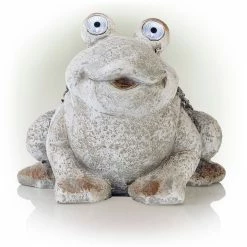 Budget ๐งจ Alpine Corporation 12" Tall Outdoor Solar Powered Frog Yard Statue With LED Lights, Gray ๐ฅ 21 Budget ๐งจ Alpine Corporation 12" Tall Outdoor Solar Powered Frog Yard Statue With LED Lights, Gray ๐ฅ -Alpine Corporation Sales 12 inch Solar Frog Statue 8