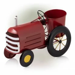 Discount ๐ Alpine Corporation 11" Tall Indoor/Outdoor Metal Tractor Flower Planter With Stand, Red - 8' X 10' ๐ 20 Discount ๐ Alpine Corporation 11" Tall Indoor/Outdoor Metal Tractor Flower Planter With Stand, Red - 8' X 10' ๐ -Alpine Corporation Sales Alpine 11 Inch Metal Tractor Flower Planter with Stand2C Red 7