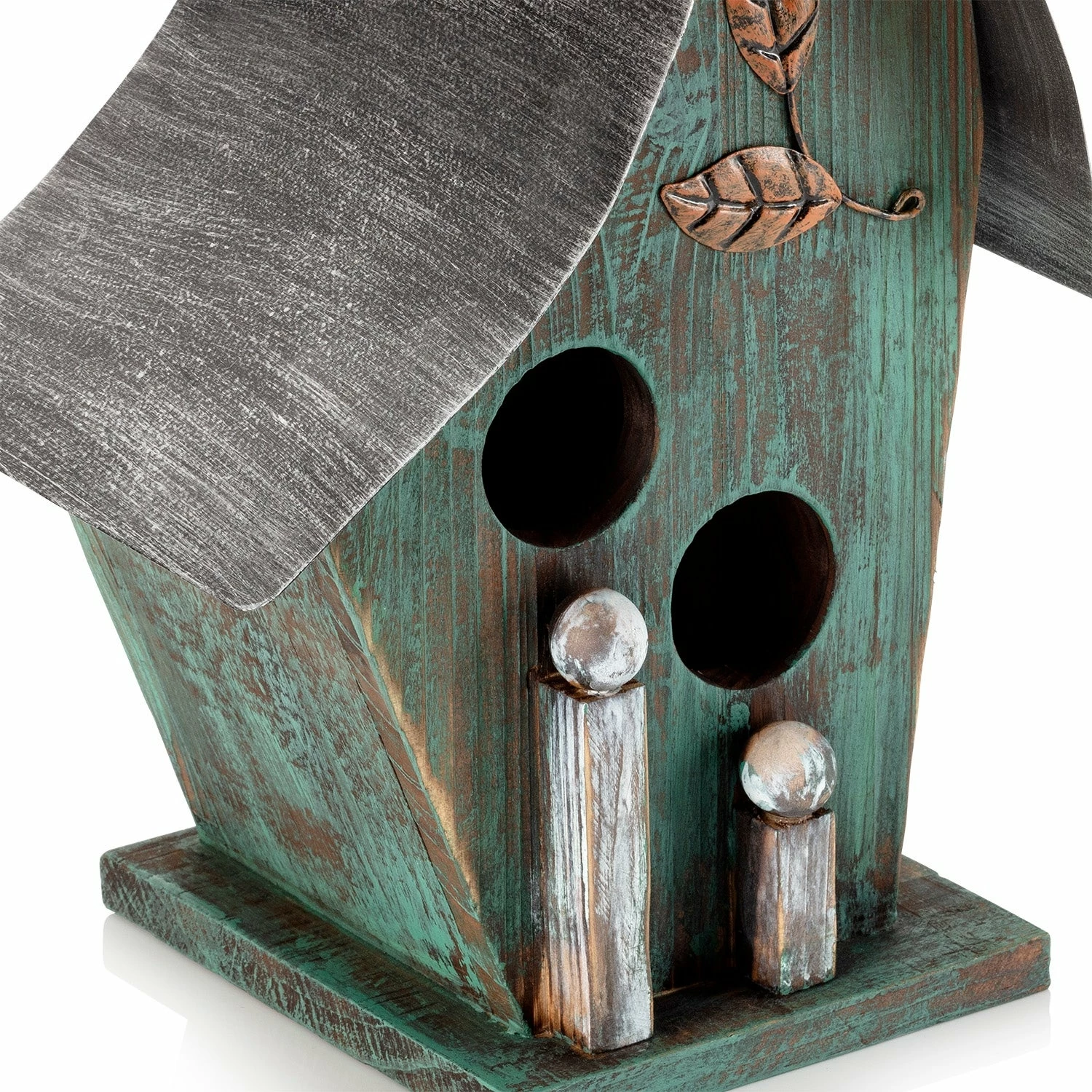 Cheap ⨠Alpine Corporation 12" Tall Outdoor Hanging Wooden Birdhouse, Turquoise 𧨠- Image 11