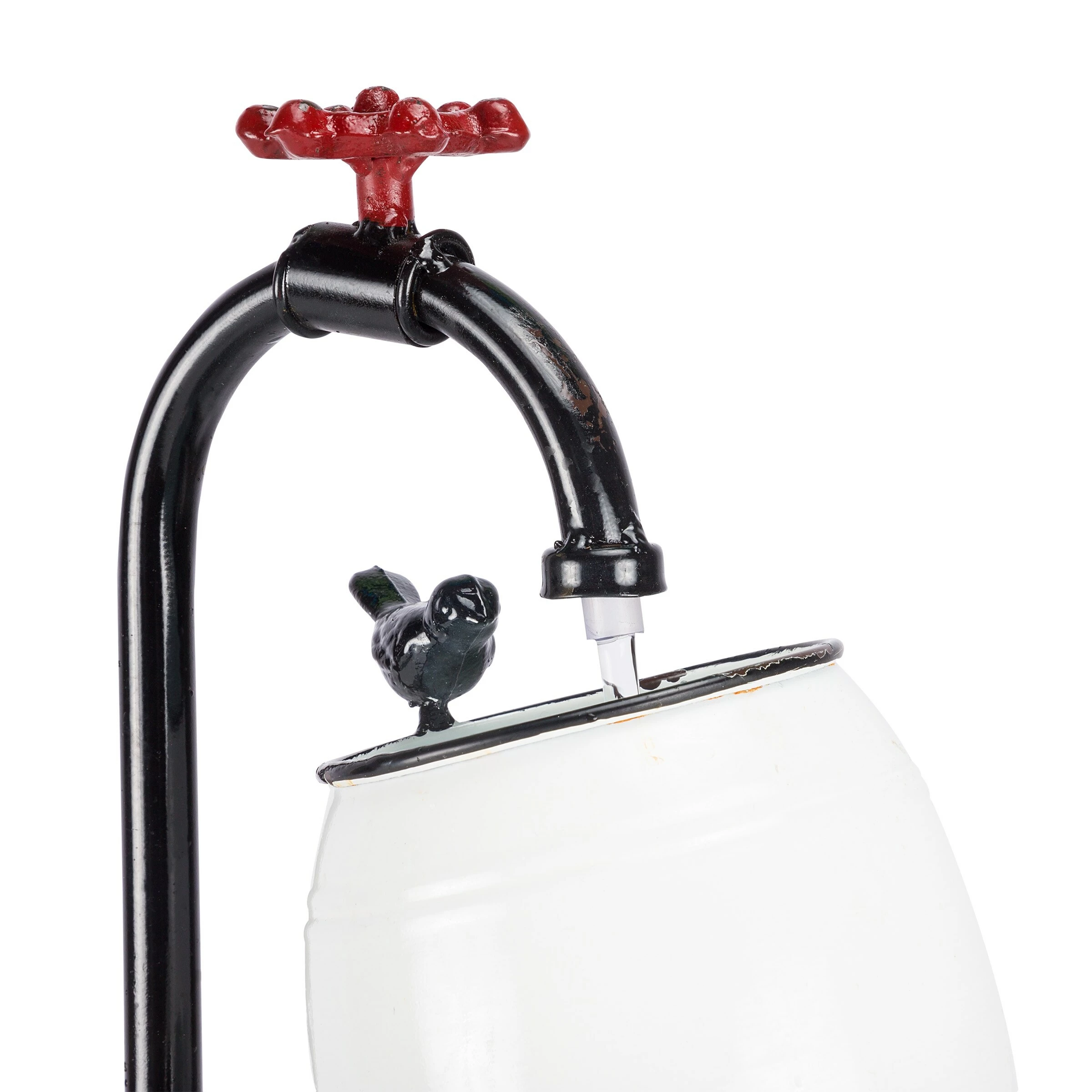 Discount π Alpine Corporation 19" Tall White Barrels & Faucet Tabletop Fountain Decoration π₯° - Image 10
