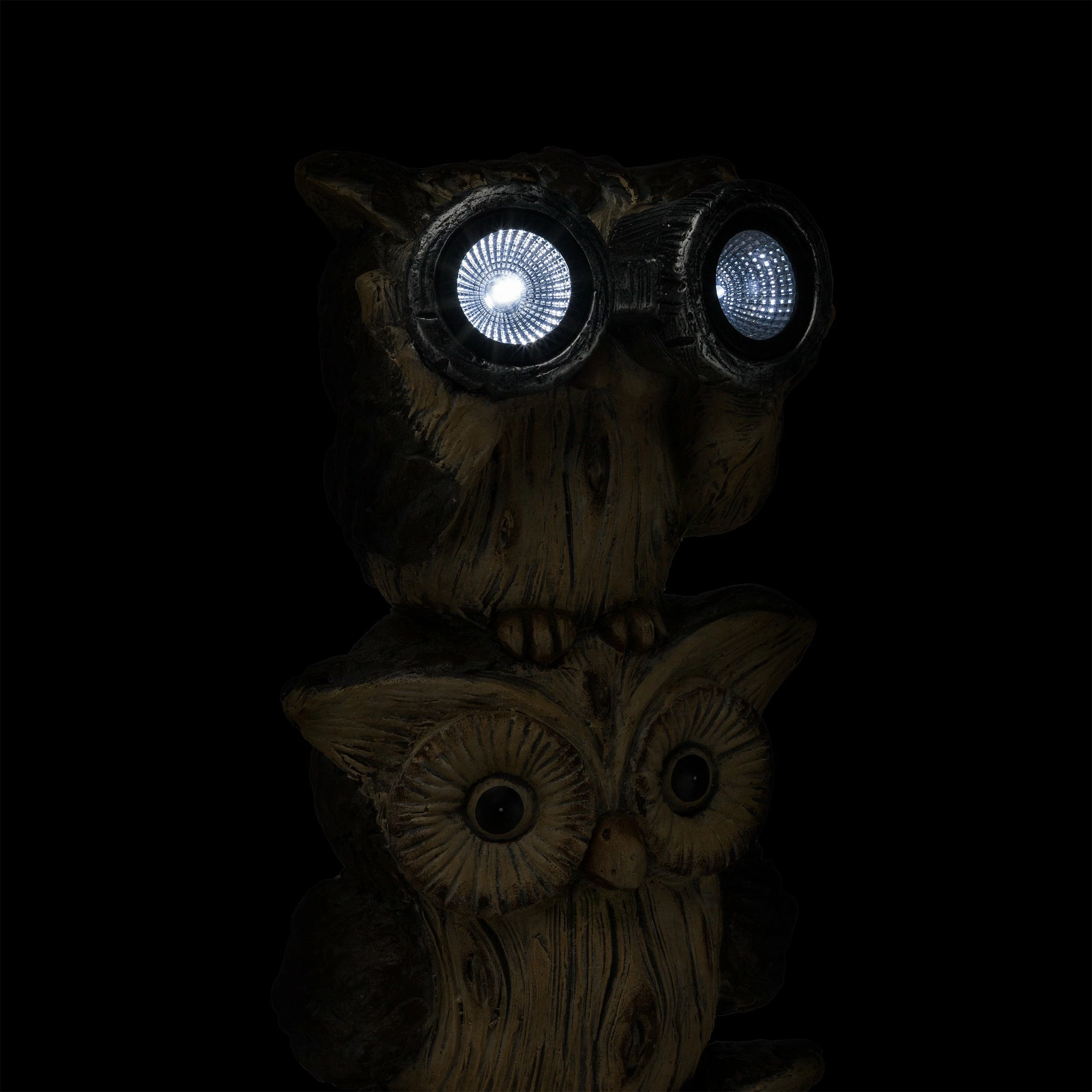 Flash Sale β€οΈ Alpine Corporation 25" Tall Outdoor Solar Powered Binocular Owls Yard Statue With LED Lights β¨ - Image 12