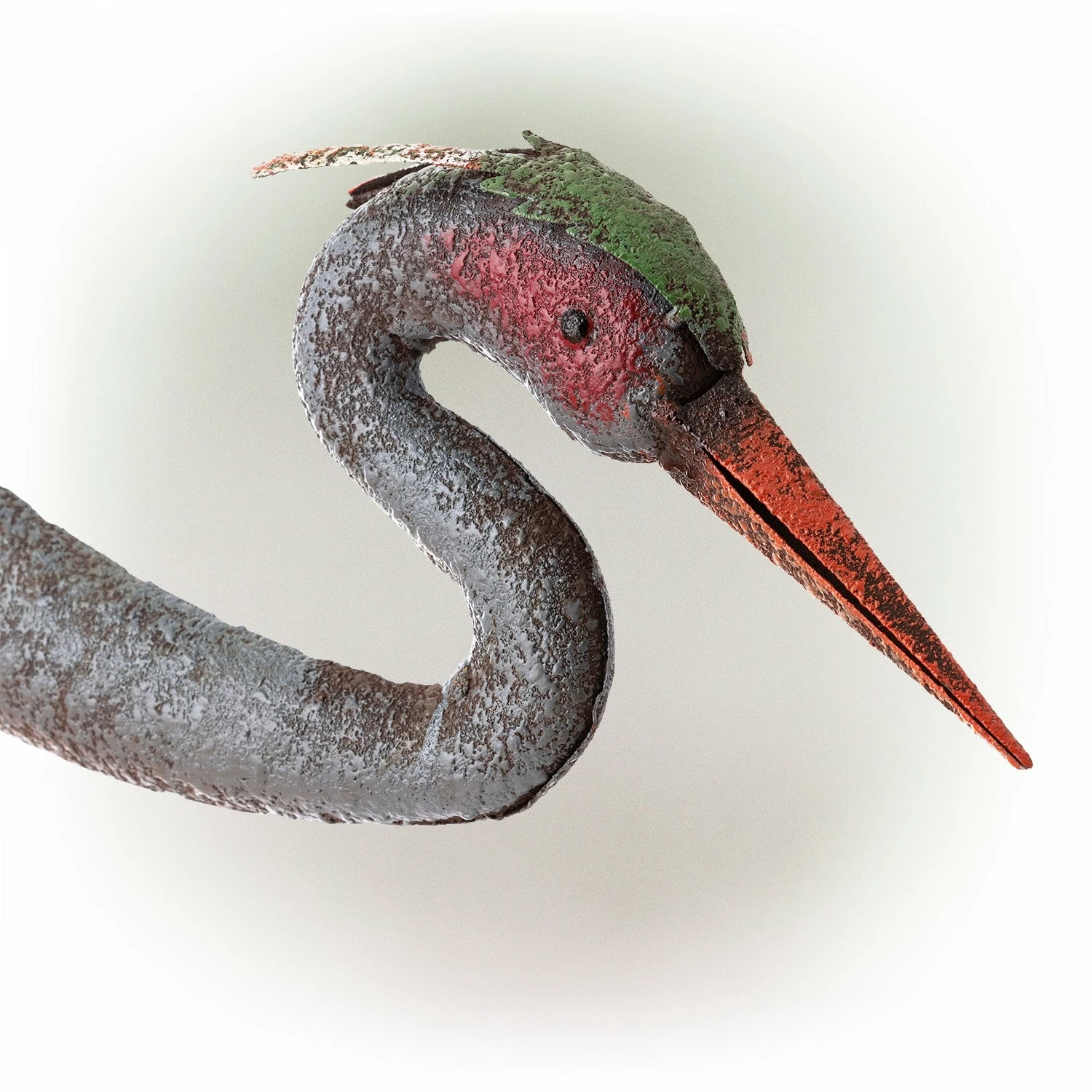 Best Sale π₯° Alpine Corporation 30" Tall Outdoor Rustic Metal Bowing Crane Statue Yard Art Decoration π - Image 11