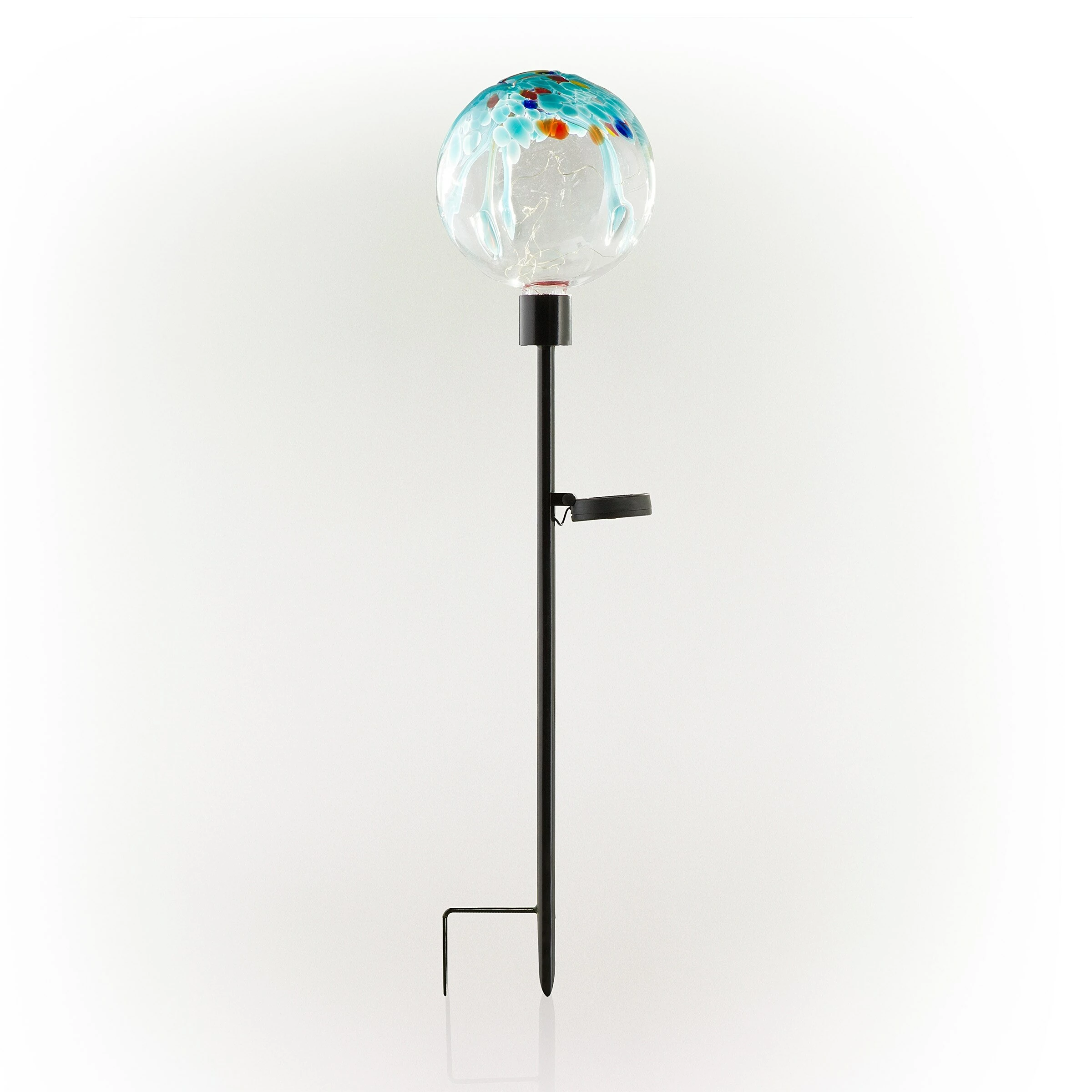 Best Pirce π₯ Alpine Corporation 33" Tall Outdoor Solar Globe Garden Stake With LED Lights, Multicolor β¨ - Image 8