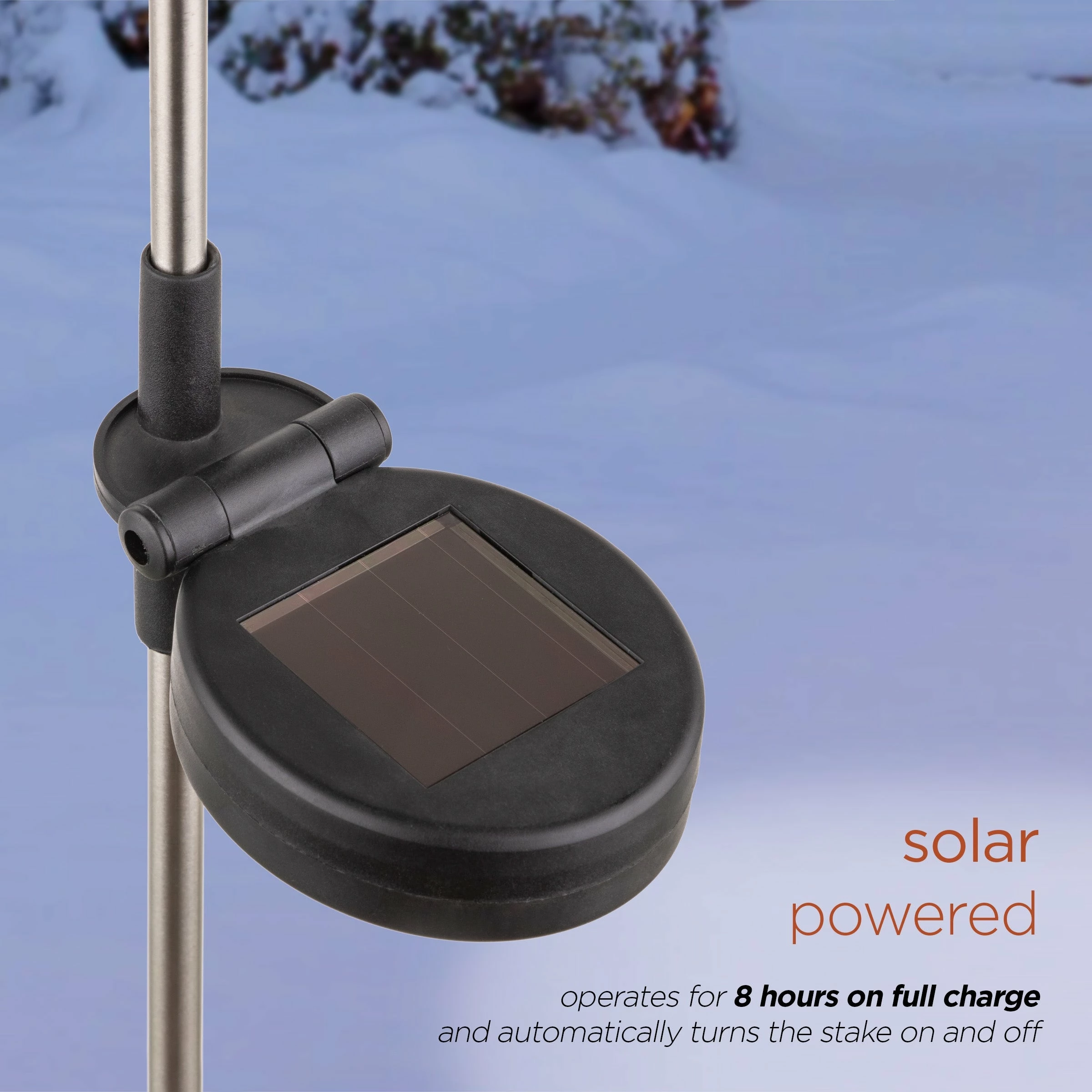 Deals 𧨠Alpine Corporation 33"H Outdoor Solar 3D Snowflake Garden Lawn Stakes With LED Lights (Set Of 2) - White π - Image 6