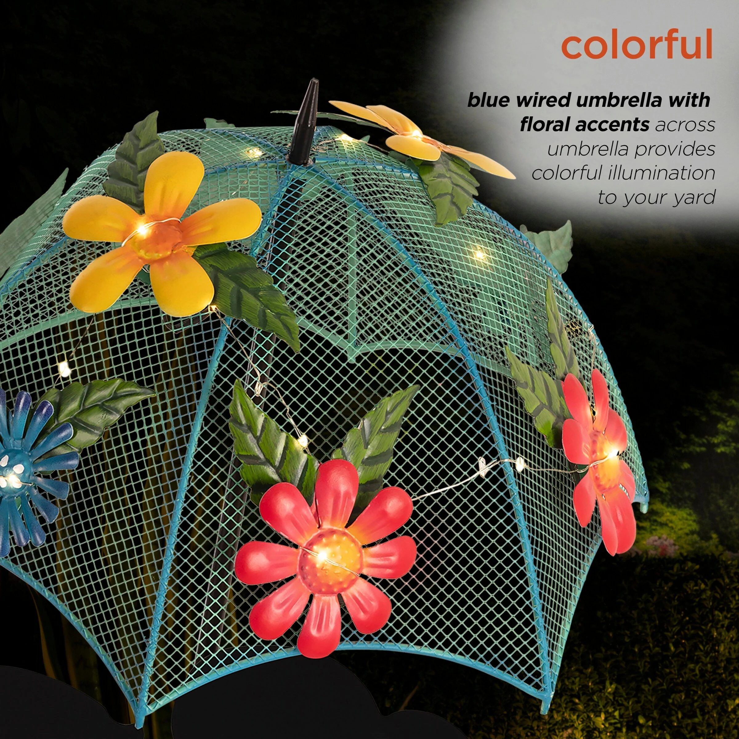 Buy β¨ Alpine Corporation 39" Tall Outdoor Solar Powered LED Lights Girl And Boy Silhouette With Umbrella Yard Statue π - Image 6