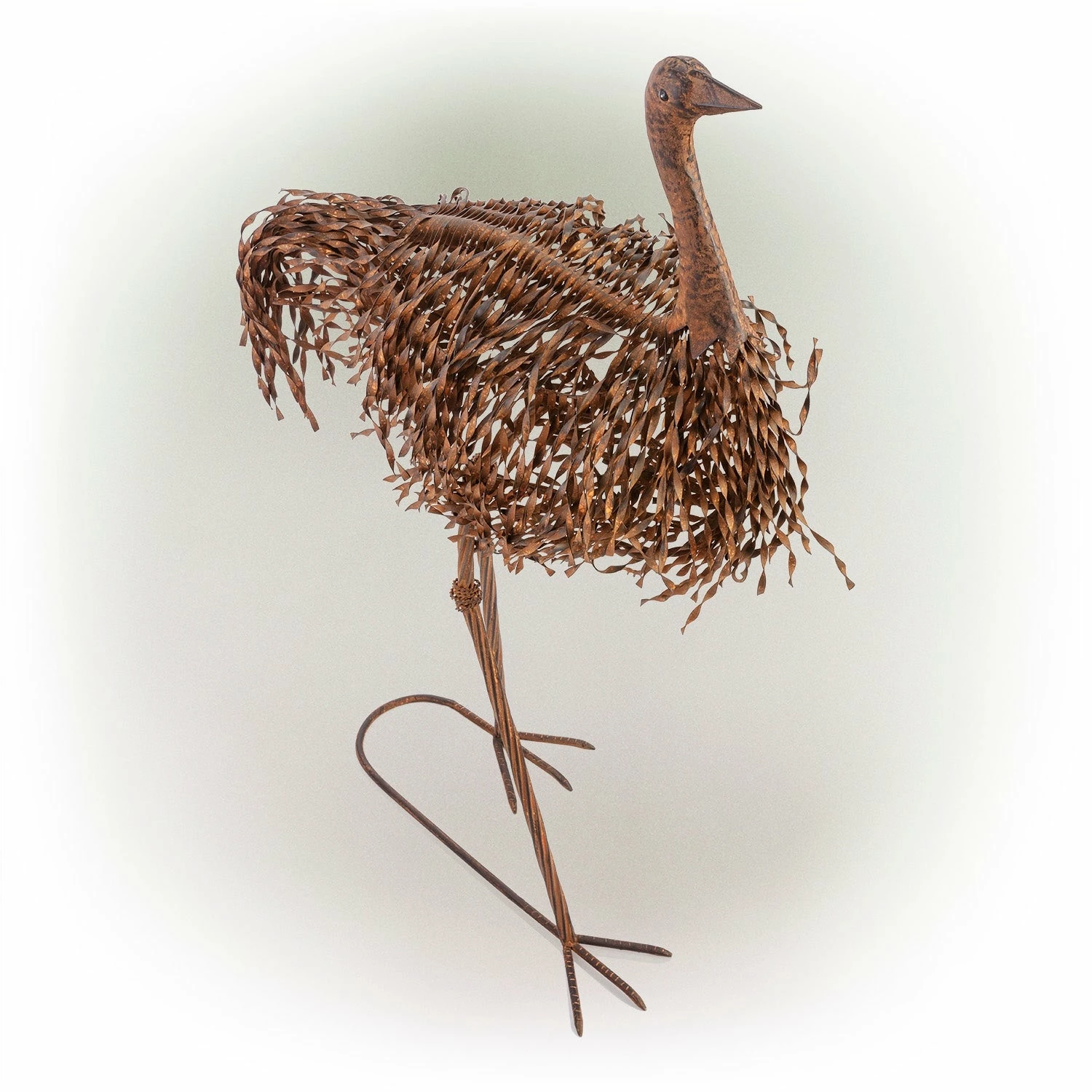 Budget β Alpine Corporation 39" Tall Outdoor Metal Ostrich Standing Yard Statue Decoration π― - Image 10