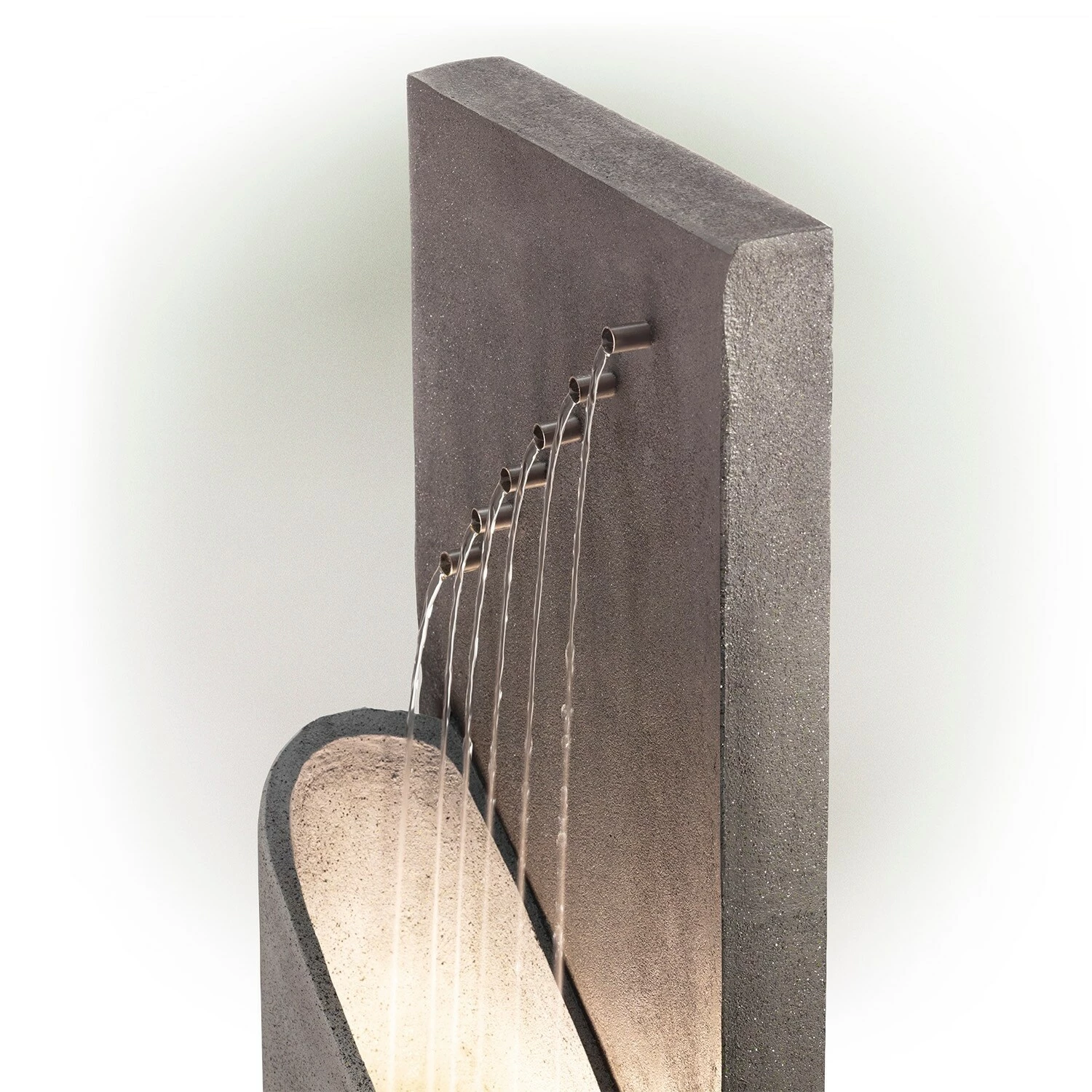 Discount π Alpine Corporation 40" Tall Indoor/Outdoor Infinity Calming Floor Fountain, Grey π - Image 10