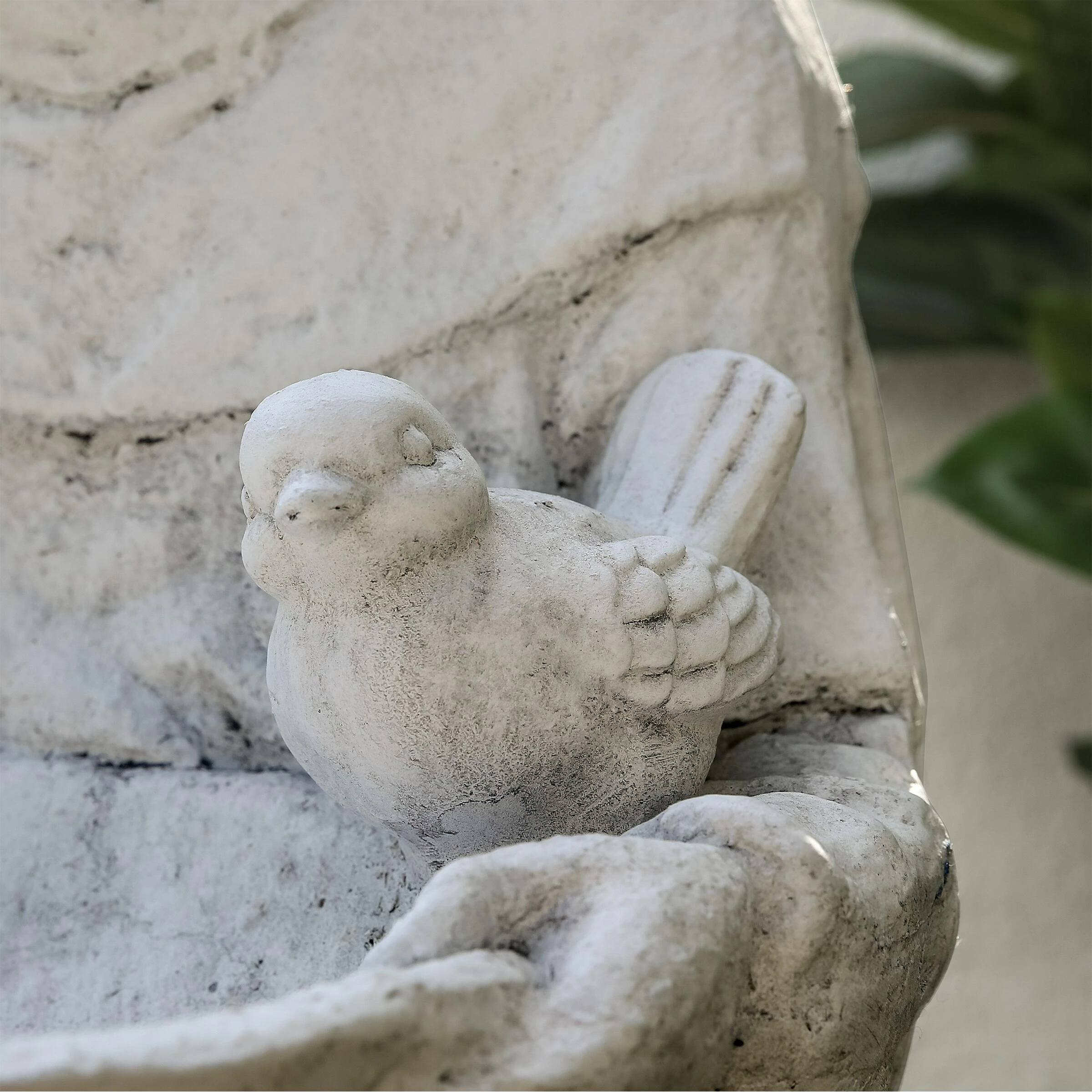 Outlet π₯ Alpine Corporation 45" Tall Outdoor Saint Francis Birdbath Statue Yard Art Decoration, Light Gray π― - Image 8