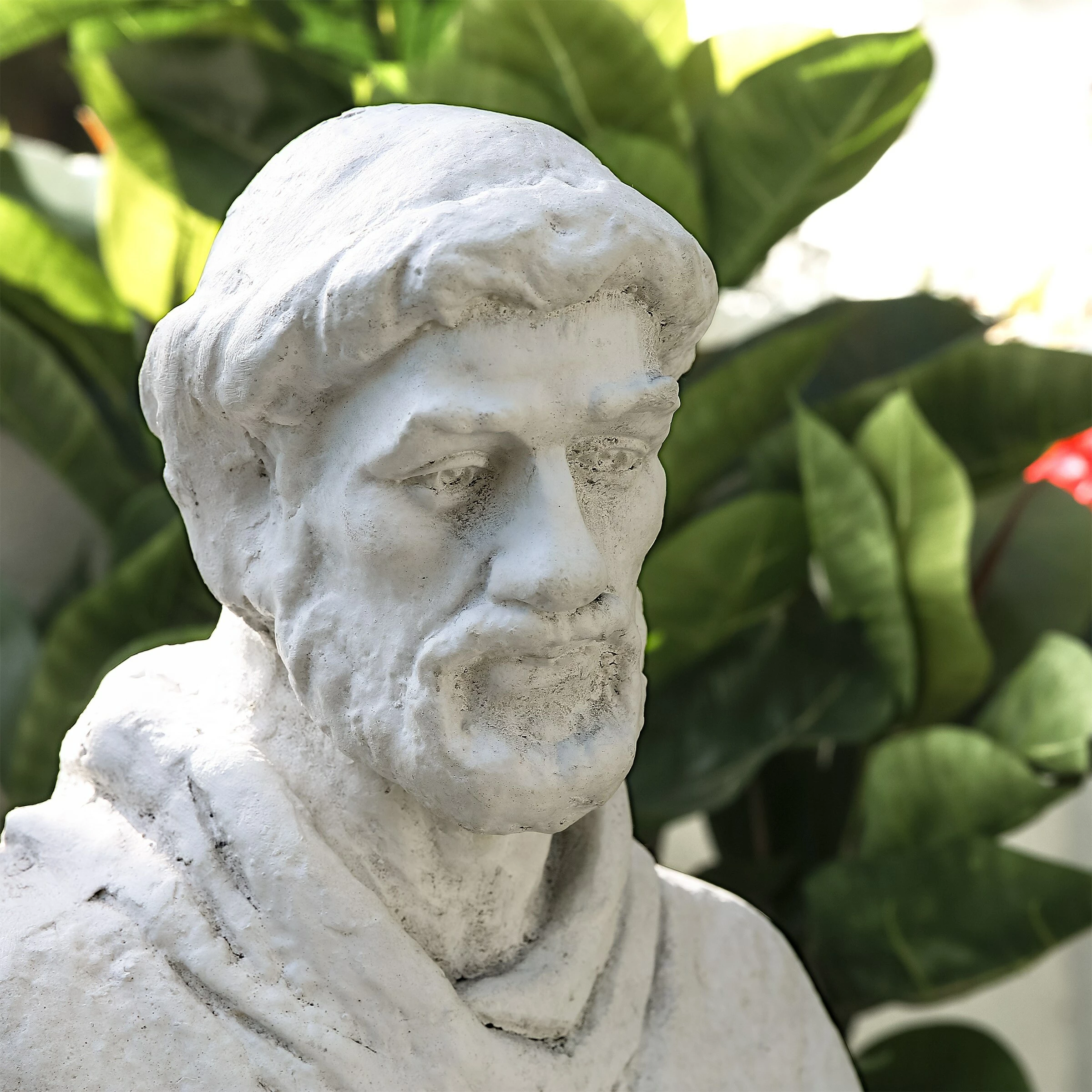 Outlet π₯ Alpine Corporation 45" Tall Outdoor Saint Francis Birdbath Statue Yard Art Decoration, Light Gray π― - Image 9