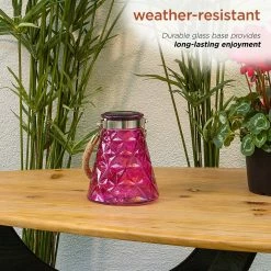 Coupon 🤩 Alpine Corporation 7" Tall Solar LED Wasp Trap, Set Of 2 Pink 🤩 -Alpine Corporation Sales Alpine 7 Inch Solar Pink LED Wasp Trap2C Set of 2 5