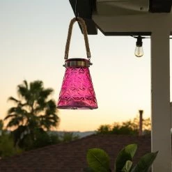 Coupon 🤩 Alpine Corporation 7" Tall Solar LED Wasp Trap, Set Of 2 Pink 🤩 -Alpine Corporation Sales Alpine 7 Inch Solar Pink LED Wasp Trap2C Set of 2 7