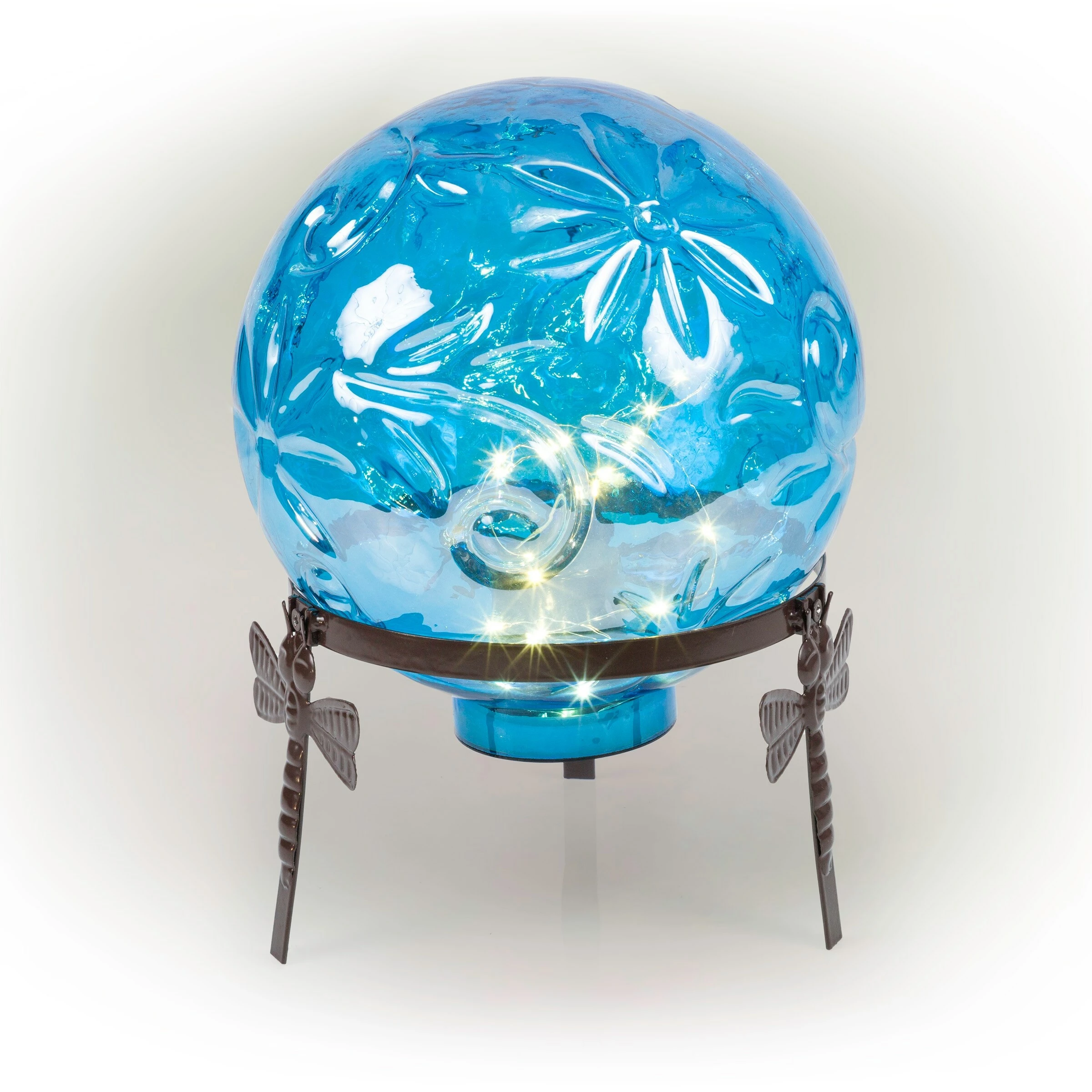 Brand new π₯ Alpine Corporation 13" Tall Indoor/Outdoor Pearlized Blue Glass LED Gazing Globe With Stand π 13 Brand new π₯ Alpine Corporation 13" Tall Indoor/Outdoor Pearlized Blue Glass LED Gazing Globe With Stand π - Image 11