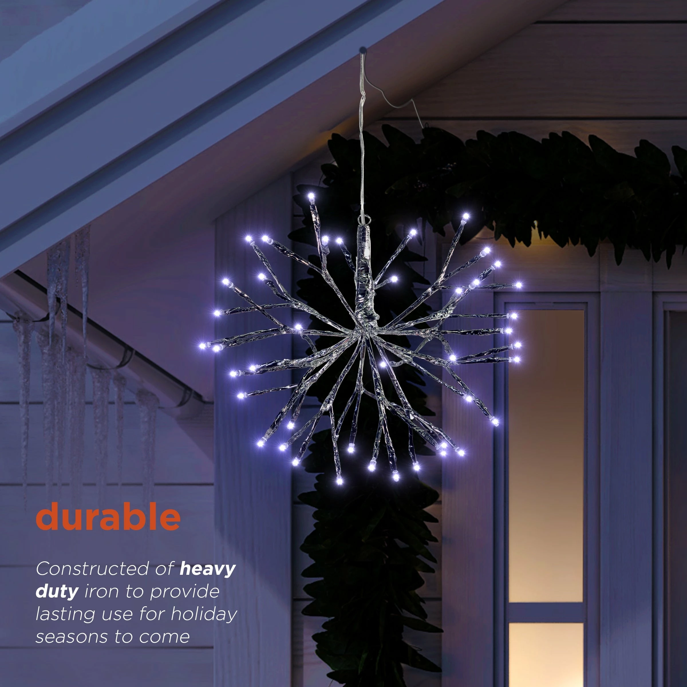 Wholesale π Alpine Corporation 10"H Indoor π Christmas Snowflake Ornament With LED Lights Multi π 15 Wholesale π Alpine Corporation 10"H Indoor π Christmas Snowflake Ornament With LED Lights Multi π - Image 13