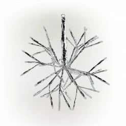 Wholesale π Alpine Corporation 10"H Indoor π Christmas Snowflake Ornament With LED Lights Multi π 31 Wholesale π Alpine Corporation 10"H Indoor π Christmas Snowflake Ornament With LED Lights Multi π -Alpine Corporation Sales Alpine Corporation 1022H Indoor Christmas Snowflake Ornament with LED Lights 6