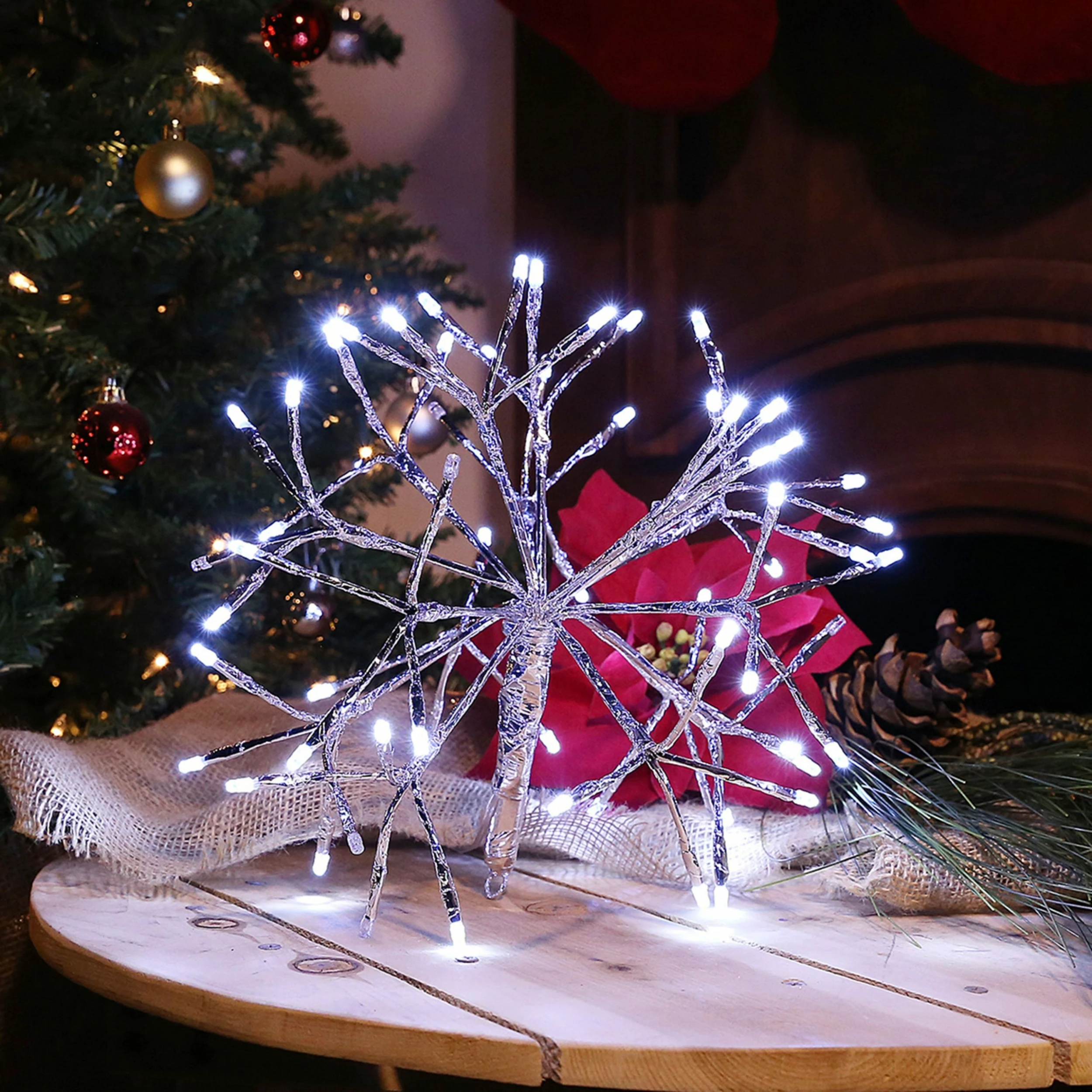 Wholesale π Alpine Corporation 10"H Indoor π Christmas Snowflake Ornament With LED Lights Multi π 3 Wholesale π Alpine Corporation 10"H Indoor π Christmas Snowflake Ornament With LED Lights Multi π