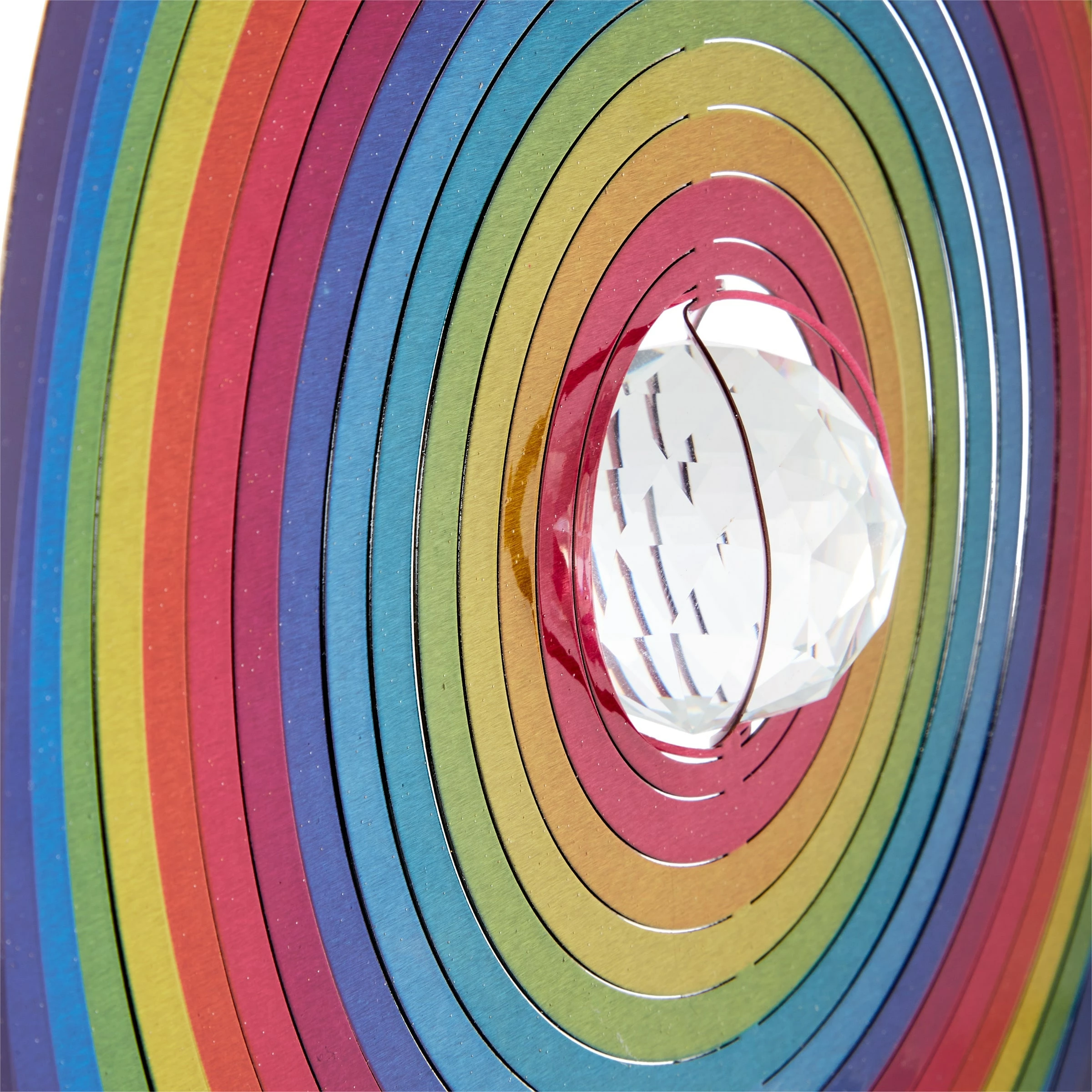 Deals π Alpine Corporation 12" Round Outdoor Hanging Rainbow Metal Planet Wind Spinner With Clear Glass Ball βοΈ - Image 10