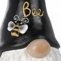 Best deal 🧨 Alpine Corporation 12"H "Let It Bee" Indoor/Outdoor Garden Gnome Statue, Black/Yellow 🛒 -Alpine Corporation Sales Alpine Corporation 1222H 22Let It Bee22 Indoor Outdoor Garden Gnome Statue2C Black Yellow 11