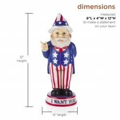 Deals π₯ Alpine Corporation 12"H Uncle Sam "I Want You" Indoor/Outdoor Garden Gnome Statue, Red/White/Blue π₯ 16 Deals π₯ Alpine Corporation 12"H Uncle Sam "I Want You" Indoor/Outdoor Garden Gnome Statue, Red/White/Blue π₯ -Alpine Corporation Sales Alpine Corporation 1222H Uncle Sam 22I Want You22 Indoor Outdoor Garden Gnome Statue2C Red White Blue 2