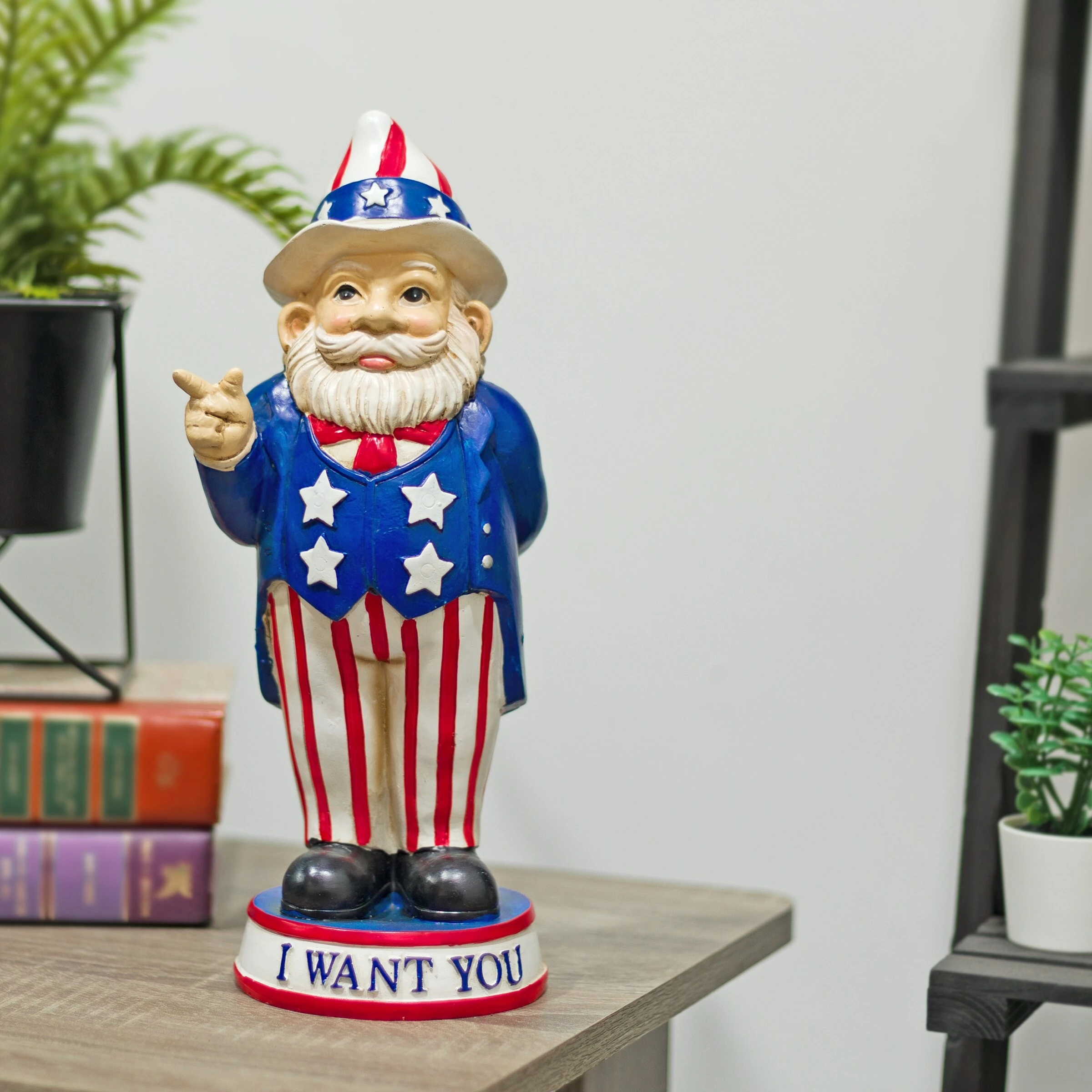 Deals π₯ Alpine Corporation 12"H Uncle Sam "I Want You" Indoor/Outdoor Garden Gnome Statue, Red/White/Blue π₯ 10 Deals π₯ Alpine Corporation 12"H Uncle Sam "I Want You" Indoor/Outdoor Garden Gnome Statue, Red/White/Blue π₯ - Image 8