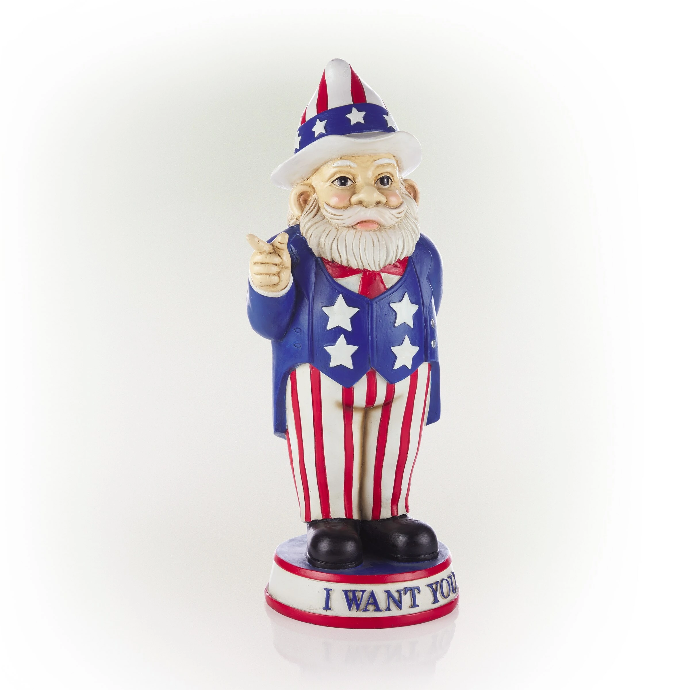 Deals π₯ Alpine Corporation 12"H Uncle Sam "I Want You" Indoor/Outdoor Garden Gnome Statue, Red/White/Blue π₯ 12 Deals π₯ Alpine Corporation 12"H Uncle Sam "I Want You" Indoor/Outdoor Garden Gnome Statue, Red/White/Blue π₯ - Image 10