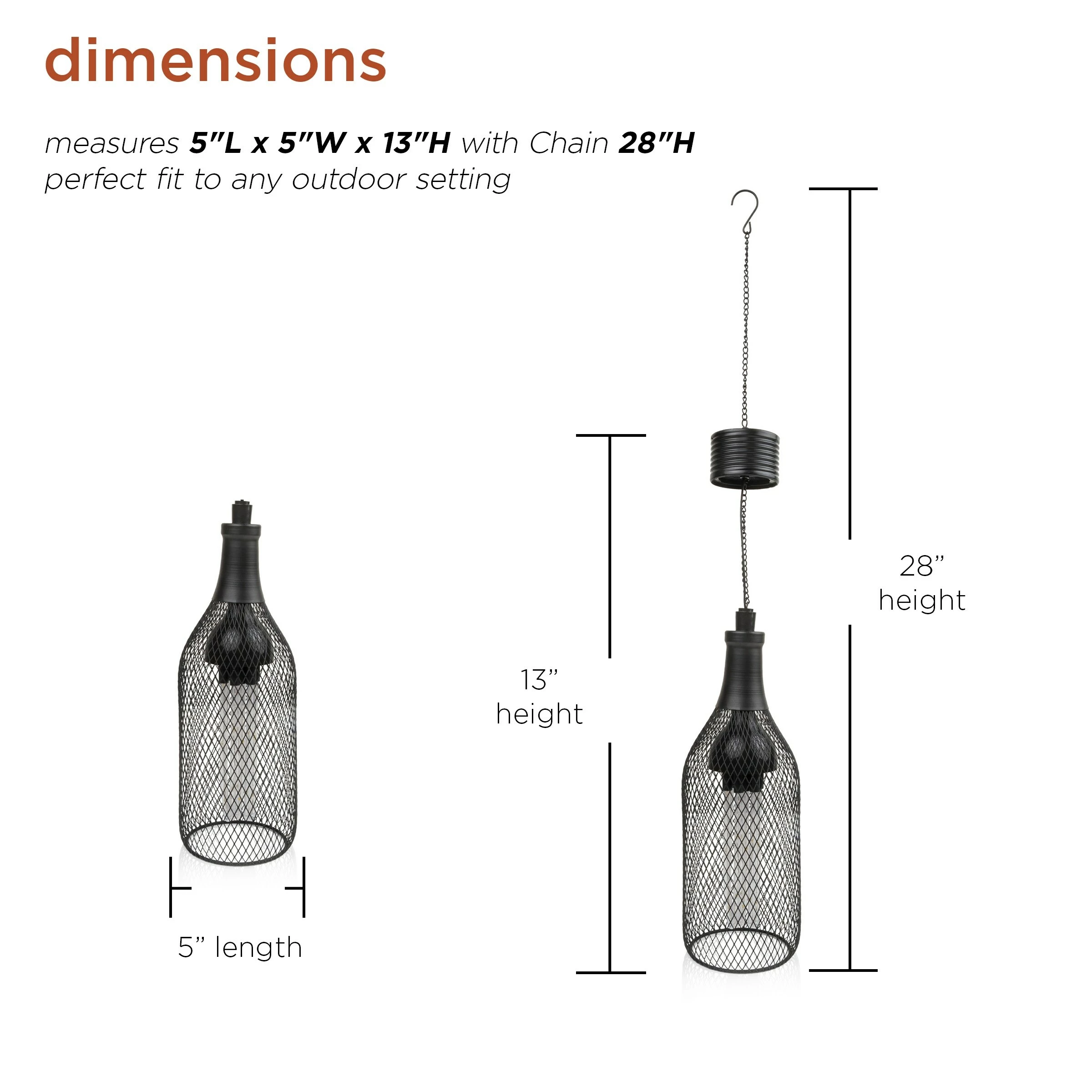 Wholesale π Alpine Corporation 13" Tall Hanging Solar Powered Outdoor Mesh Lantern With LED Lights, Black βοΈ - Image 3