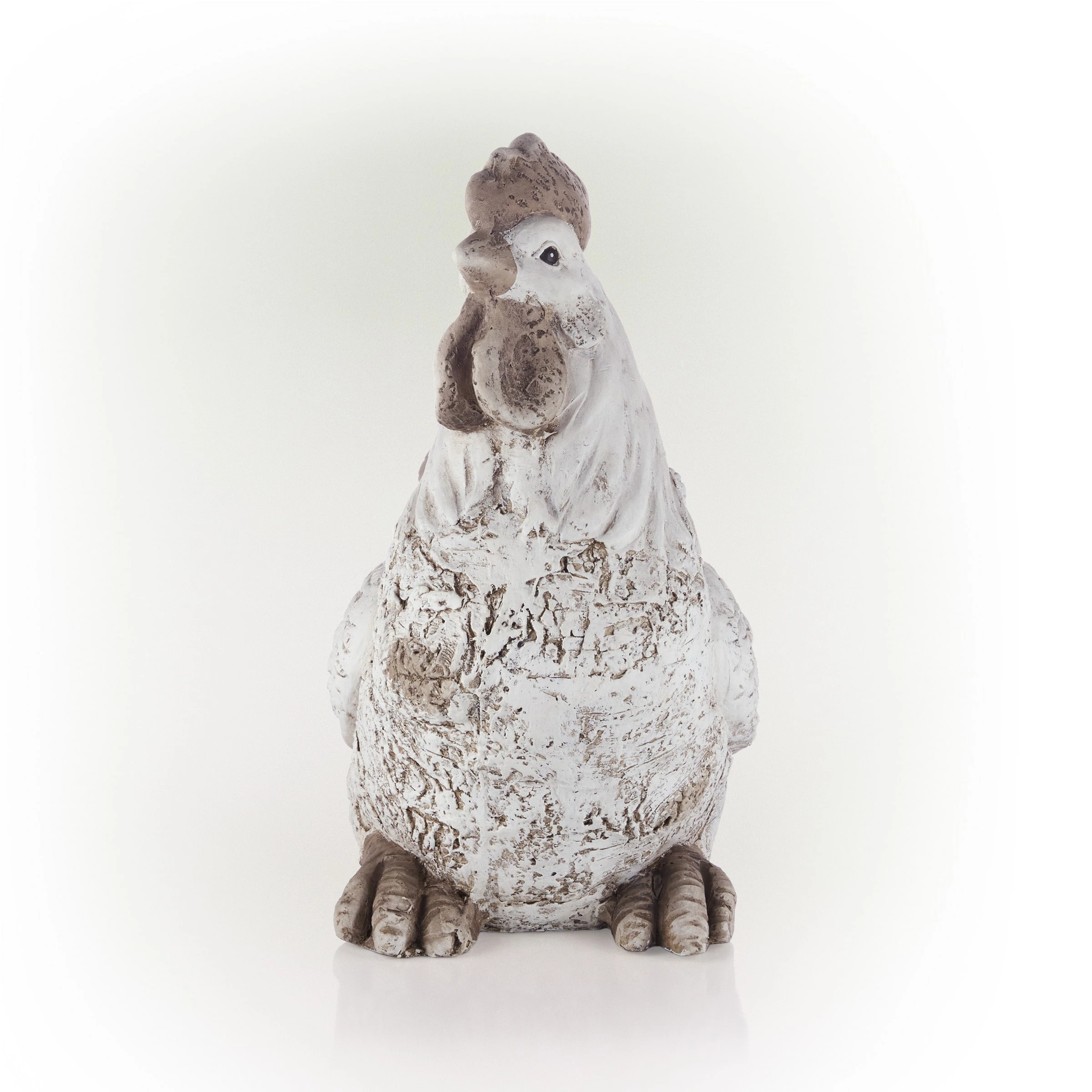 Wholesale π€© Alpine Corporation 14"H Indoor/Outdoor Sitting Rooster Decorative Garden Statue, Antique White π - Image 11