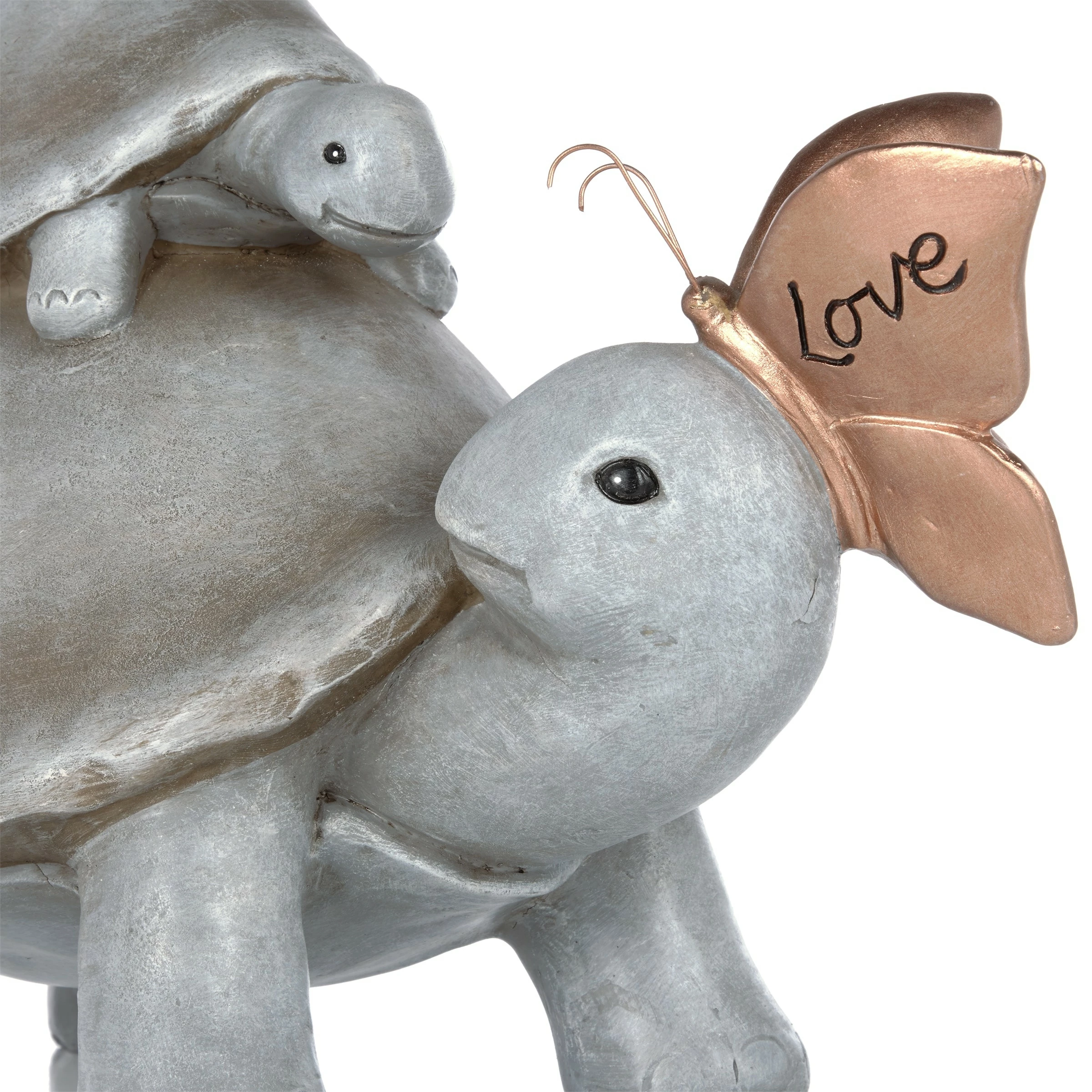 Best Pirce β Alpine Corporation 14"L π© Mother And Baby Turtles With "Love" Butterfly Indoor/Outdoor Decorative Garden Statue π€© - Image 12