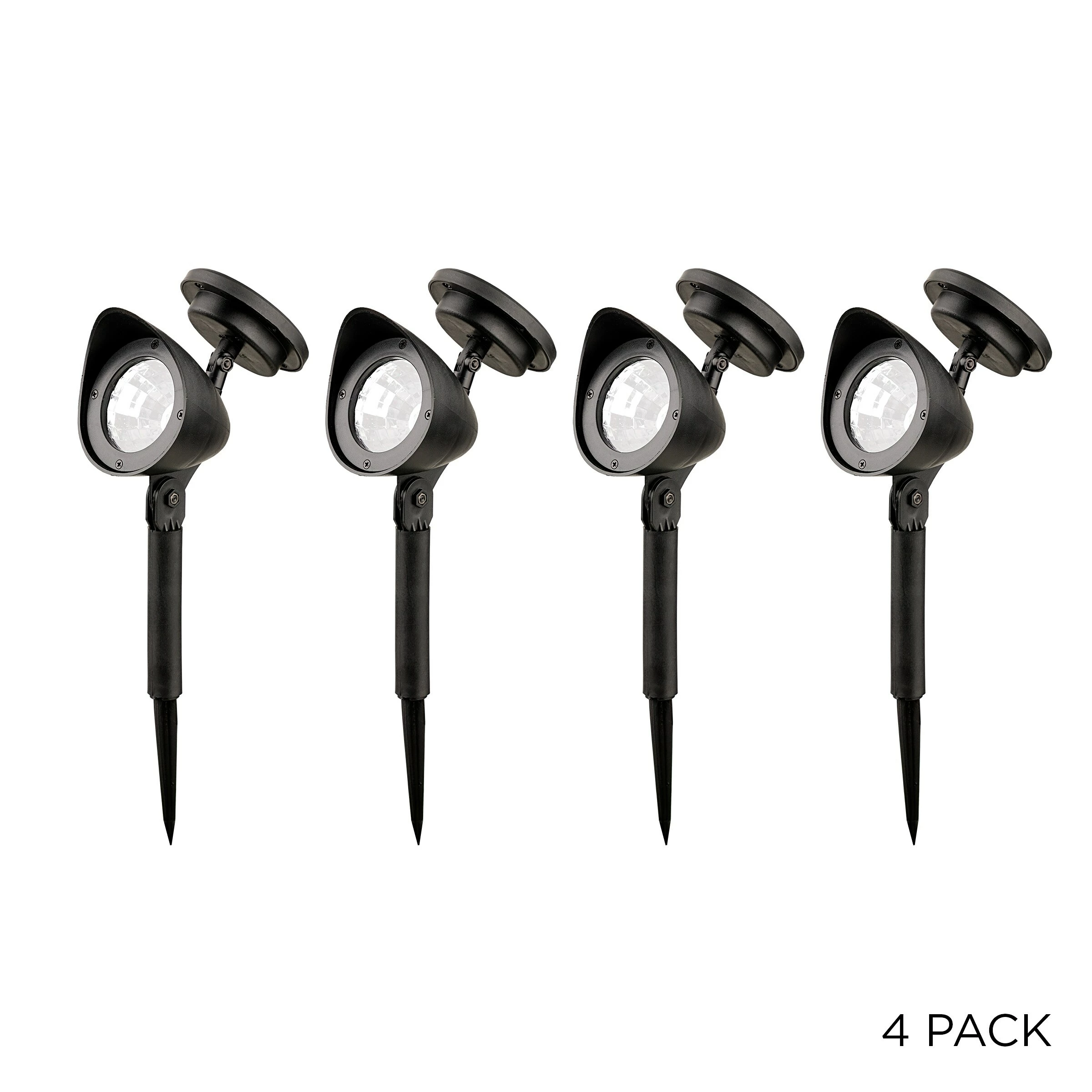 Deals β Alpine Corporation 15" Tall Outdoor Solar Powered Pathway LED Light Stakes, Silver Black (Set Of 4) 𧨠- Image 2