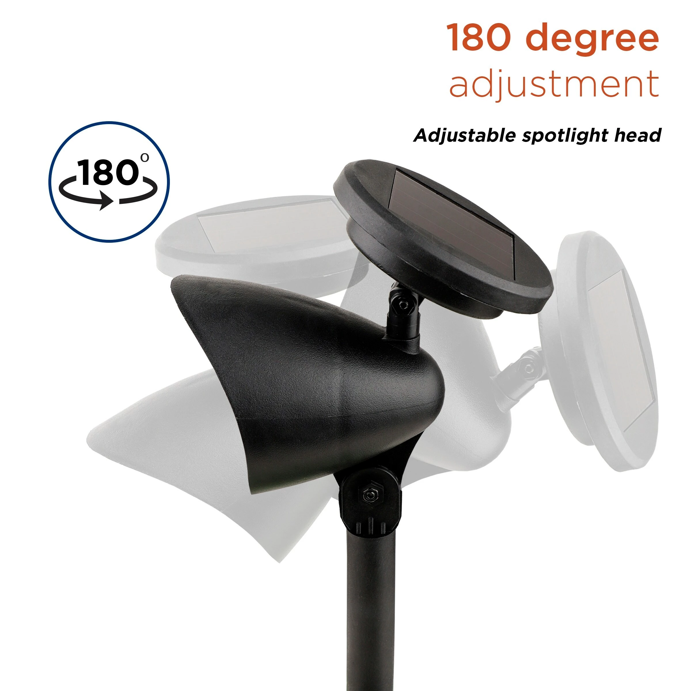 Deals β Alpine Corporation 15" Tall Outdoor Solar Powered Pathway LED Light Stakes, Silver Black (Set Of 4) 𧨠- Image 6