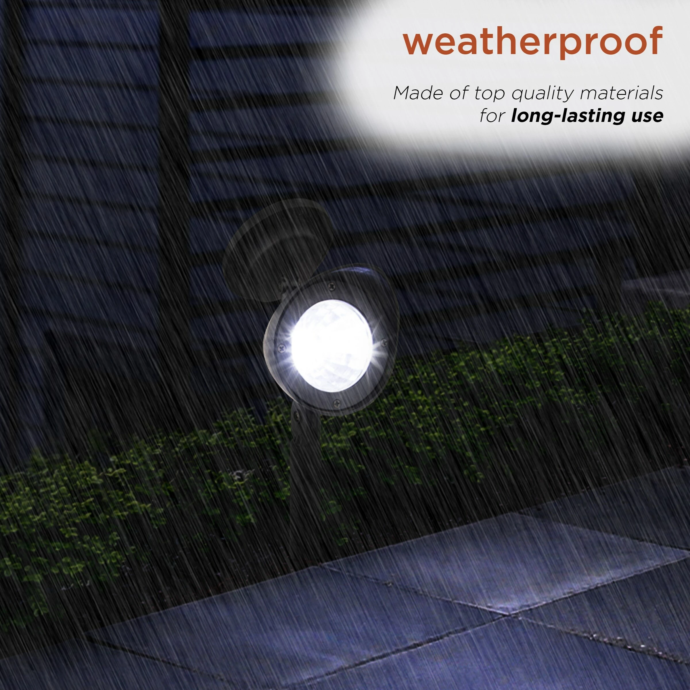 Deals β Alpine Corporation 15" Tall Outdoor Solar Powered Pathway LED Light Stakes, Silver Black (Set Of 4) 𧨠- Image 7