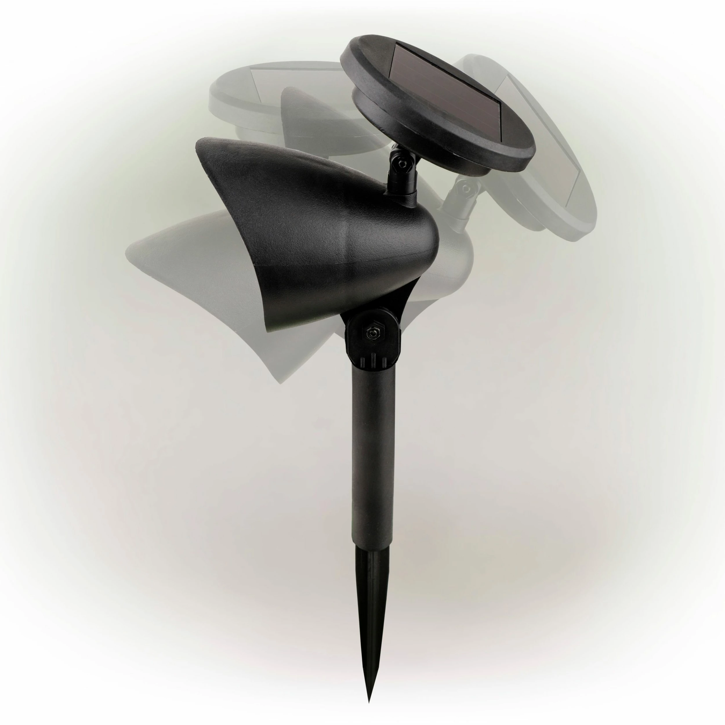 Deals β Alpine Corporation 15" Tall Outdoor Solar Powered Pathway LED Light Stakes, Silver Black (Set Of 4) 𧨠- Image 10