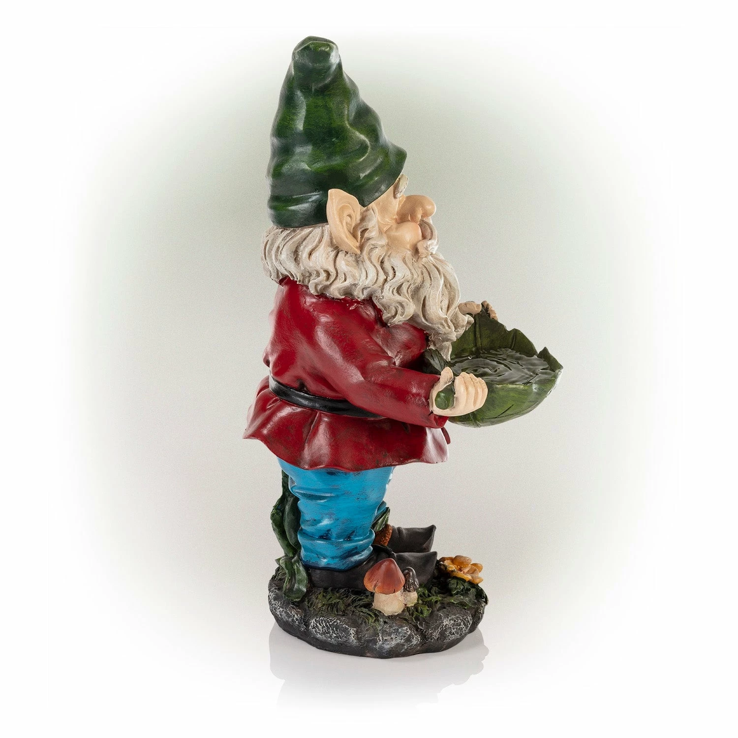 Brand new βοΈ Alpine Corporation 16" Tall Outdoor Garden Gnome And Bird Feeder Yard Statue Decoration π₯° - Image 9