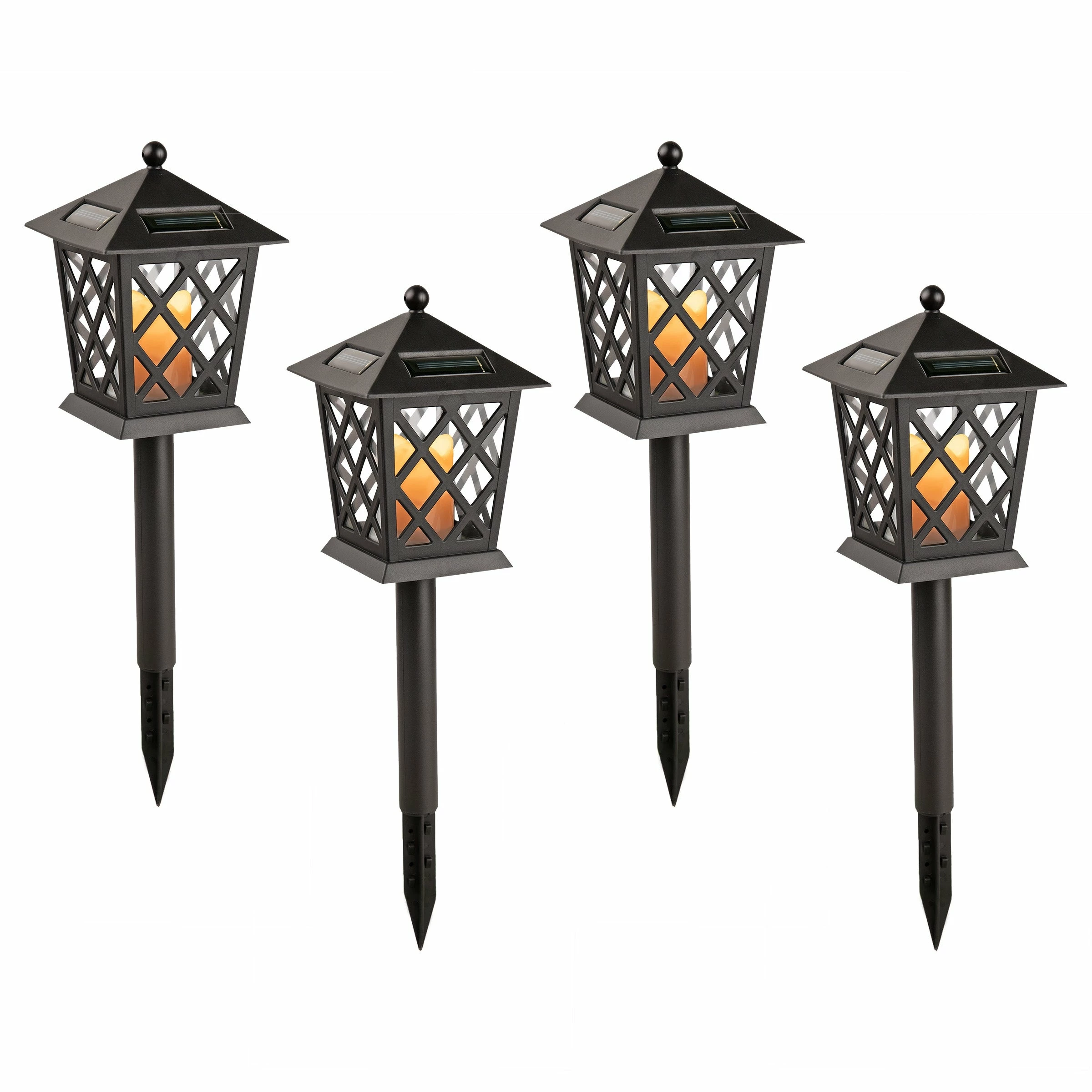 Brand new π€© Alpine Corporation 16" Tall Outdoor Solar Powered Pathway LED Light Stakes (Set Of 4) π - Image 2