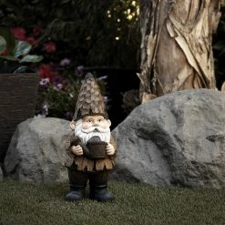 Coupon π₯ Alpine Corporation 16"H Indoor/Outdoor Garden Gnome With Watering Can Statue, Brown β