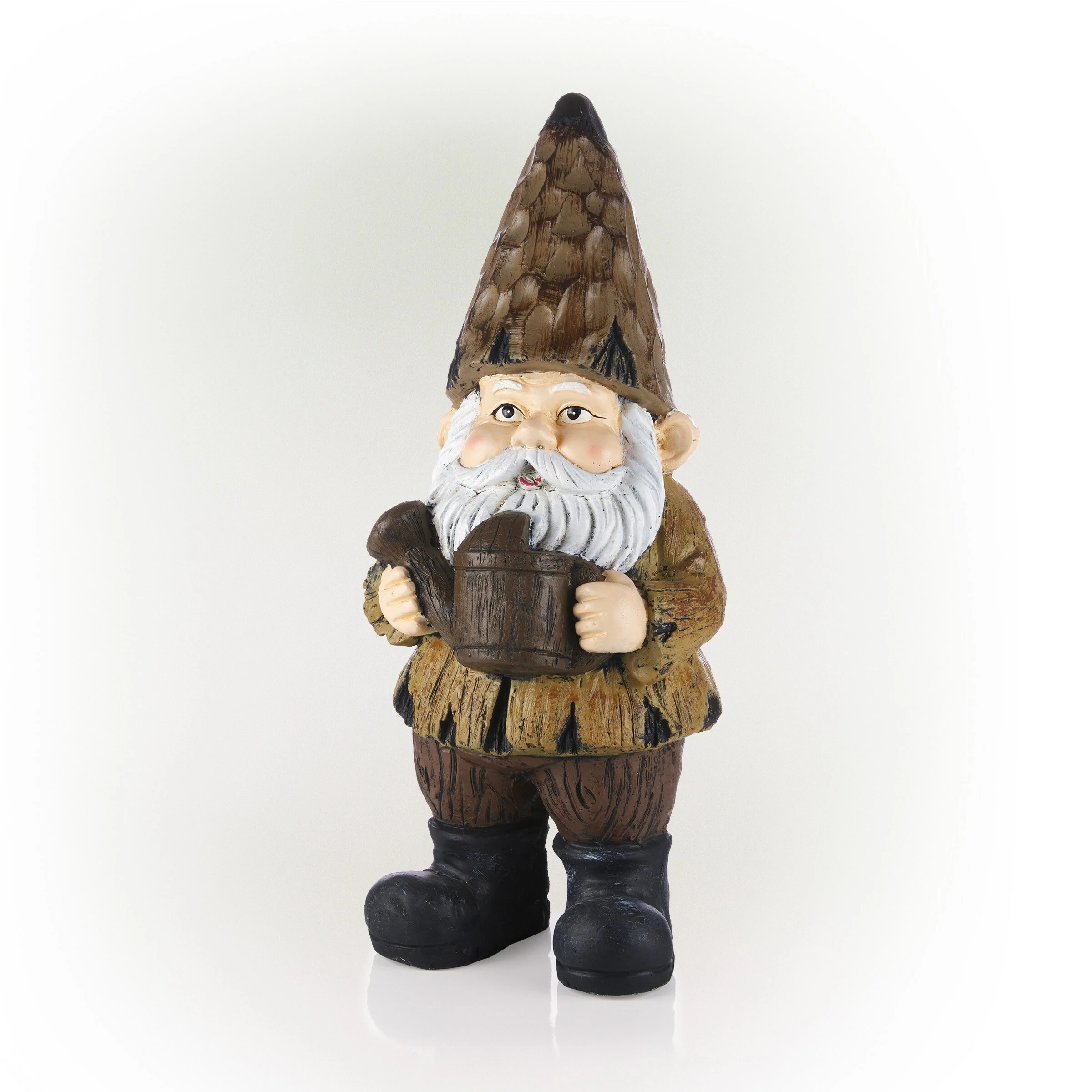Coupon π₯ Alpine Corporation 16"H Indoor/Outdoor Garden Gnome With Watering Can Statue, Brown β - Image 8
