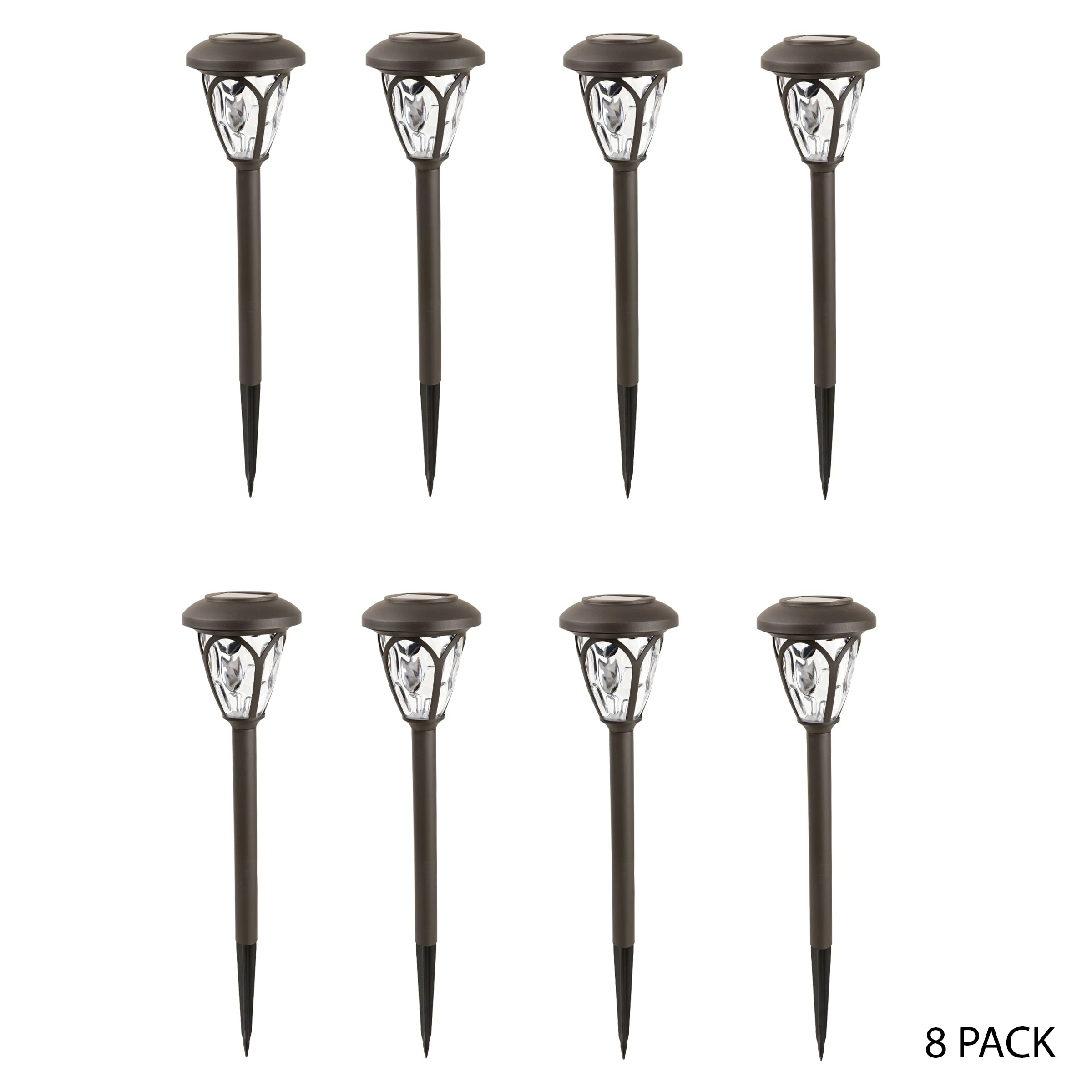 Hot Sale π Alpine Corporation 17" Tall Outdoor Solar Powered Pathway Light Stakes, Brown (Set Of 8) π - Image 11