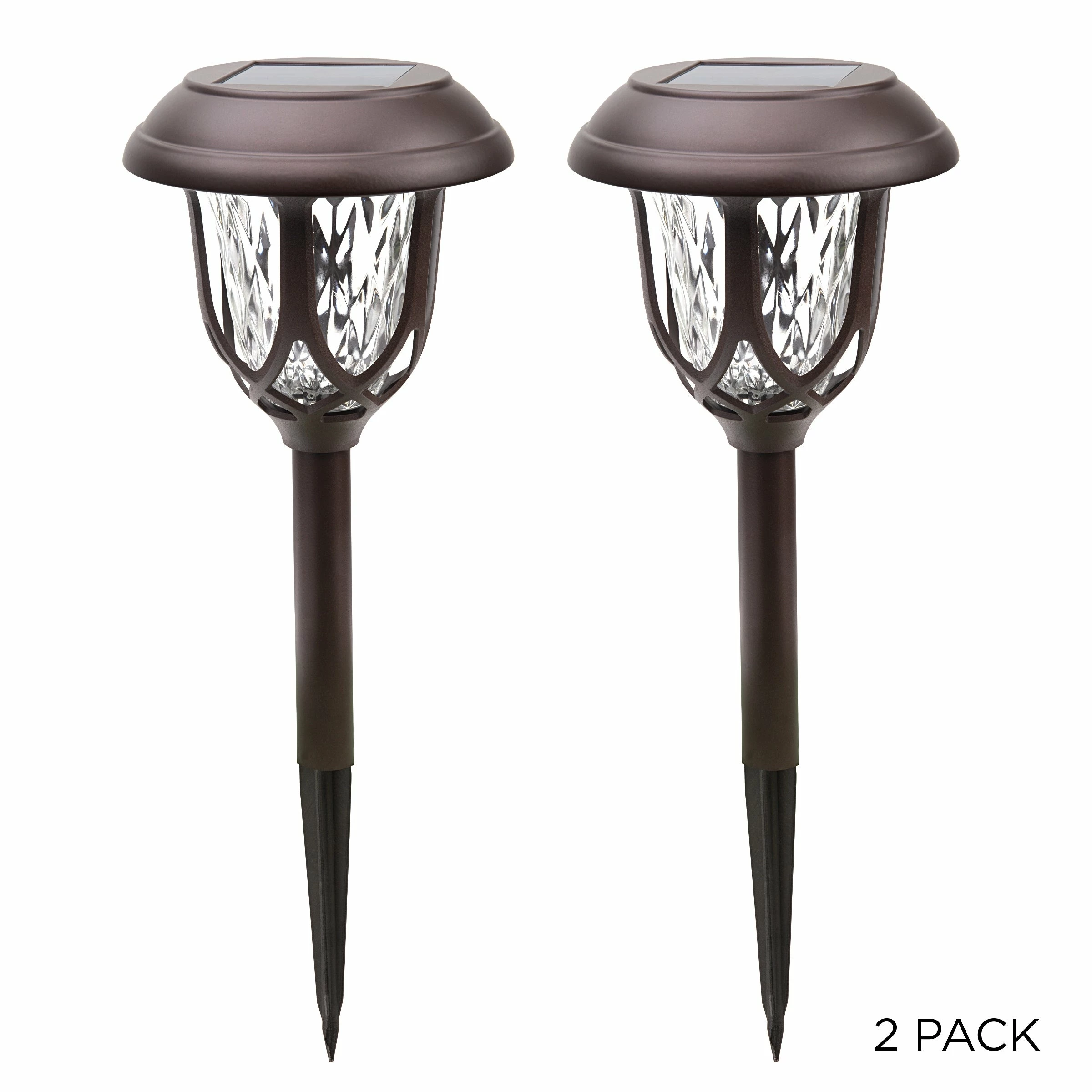 Promo π Alpine Corporation 17" Tall Super Bright High Lumen Outdoor Solar Powered Pathway Light Stakes, Bronze (Set Of 2) β€οΈ - Image 11