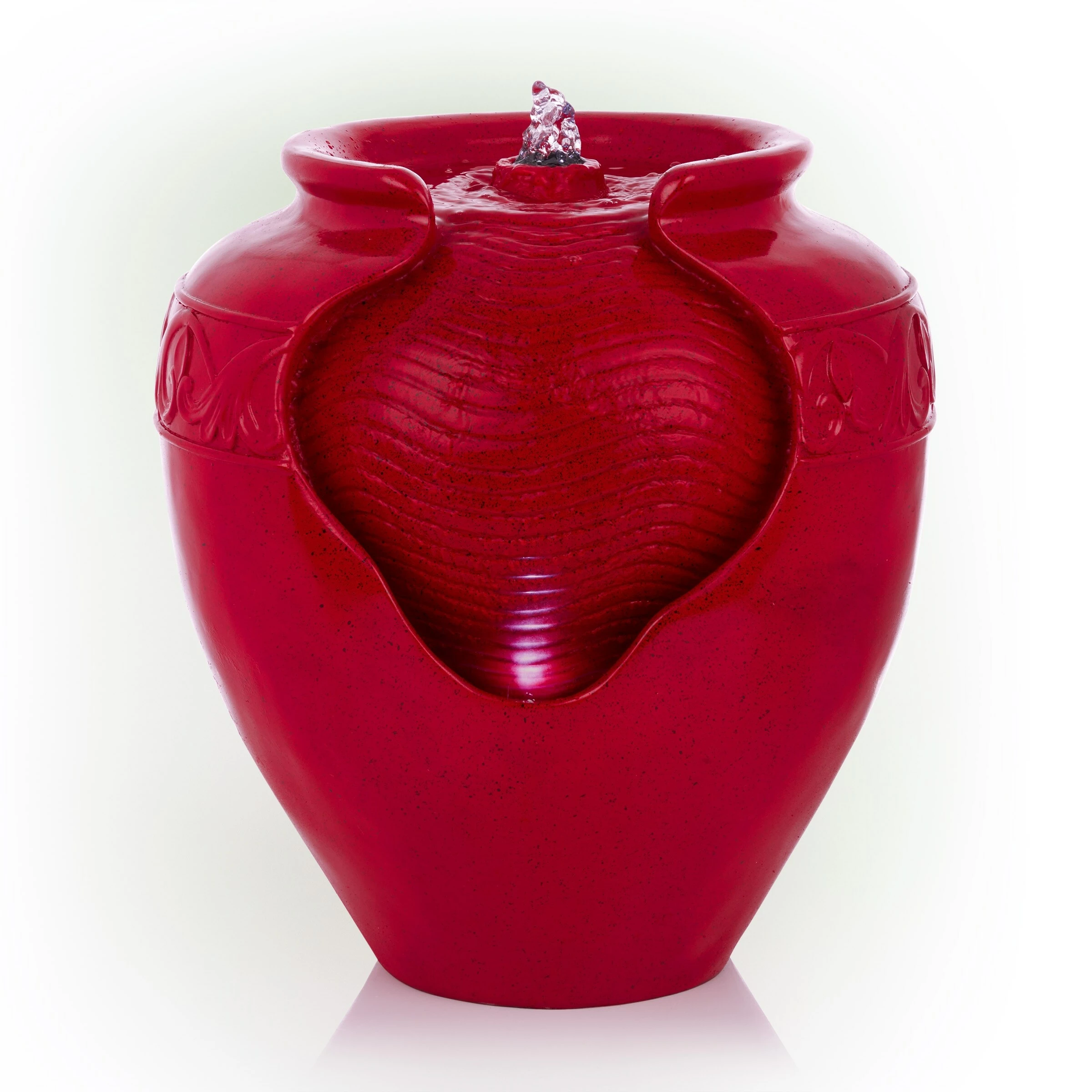 Brand new π Alpine Corporation 17"H Indoor/Outdoor Vase Fountain, Cherry Red β - Image 2