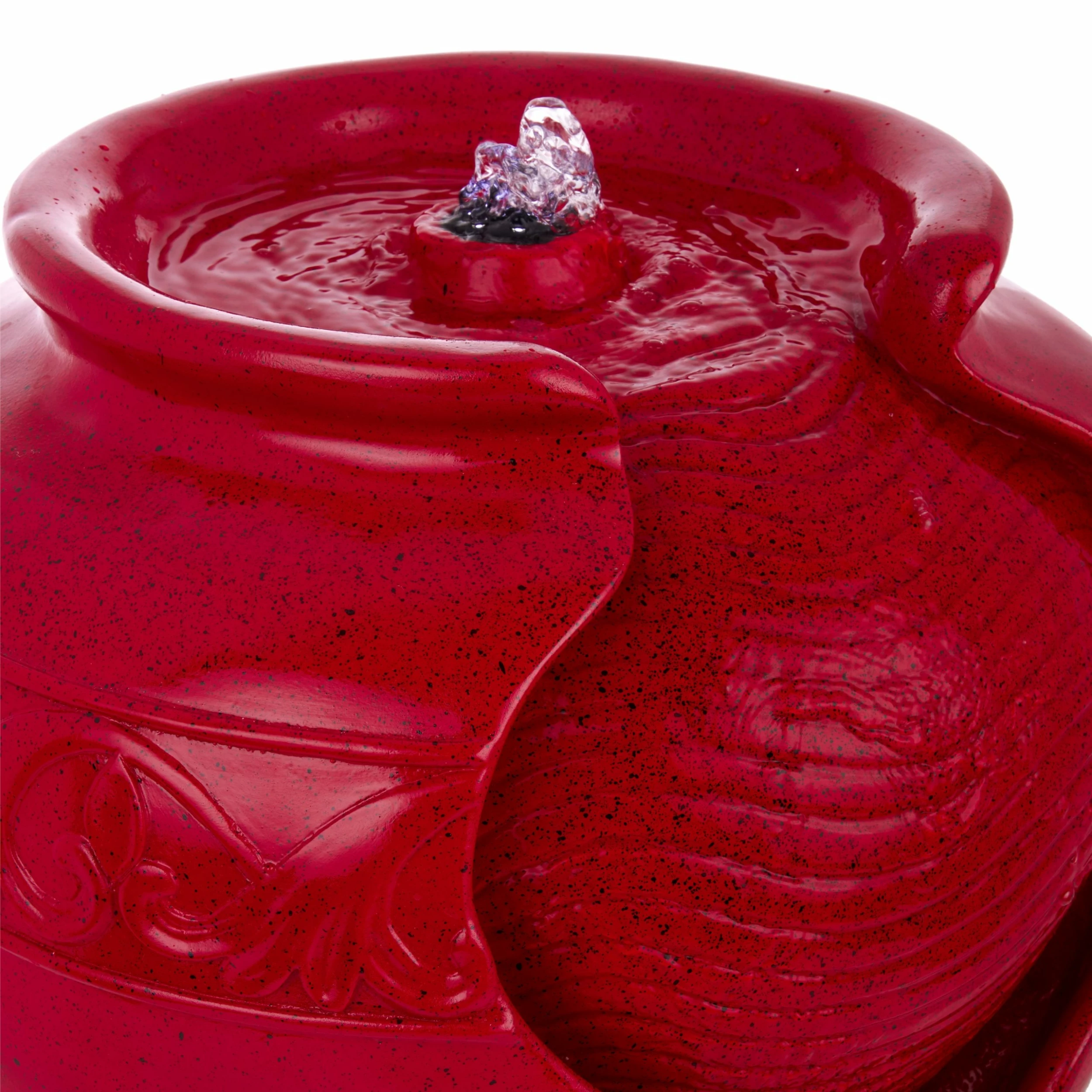 Brand new π Alpine Corporation 17"H Indoor/Outdoor Vase Fountain, Cherry Red β - Image 11