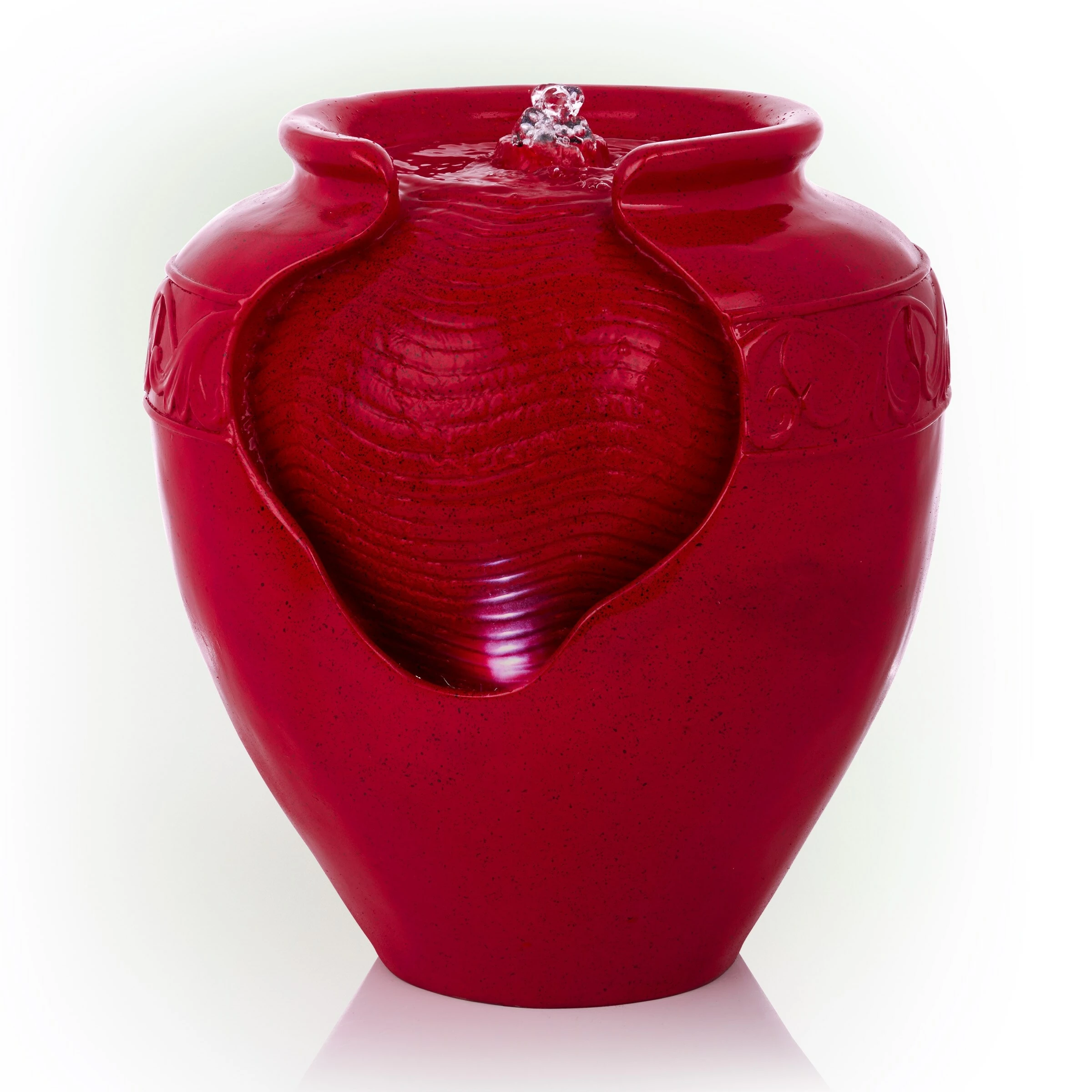 Brand new π Alpine Corporation 17"H Indoor/Outdoor Vase Fountain, Cherry Red β - Image 10