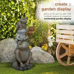 New ๐ Alpine Corporation 18"H Stacked Frogs With Flower Indoor/Outdoor Decorative Garden Statue ๐ 19 New ๐ Alpine Corporation 18"H Stacked Frogs With Flower Indoor/Outdoor Decorative Garden Statue ๐ -Alpine Corporation Sales Alpine Corporation 1822H Stacked Frogs with Flower Indoor Outdoor Decorative Garden Statue 5