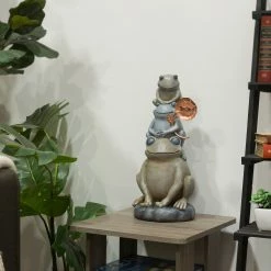 New ๐ Alpine Corporation 18"H Stacked Frogs With Flower Indoor/Outdoor Decorative Garden Statue ๐ 21 New ๐ Alpine Corporation 18"H Stacked Frogs With Flower Indoor/Outdoor Decorative Garden Statue ๐ -Alpine Corporation Sales Alpine Corporation 1822H Stacked Frogs with Flower Indoor Outdoor Decorative Garden Statue 7
