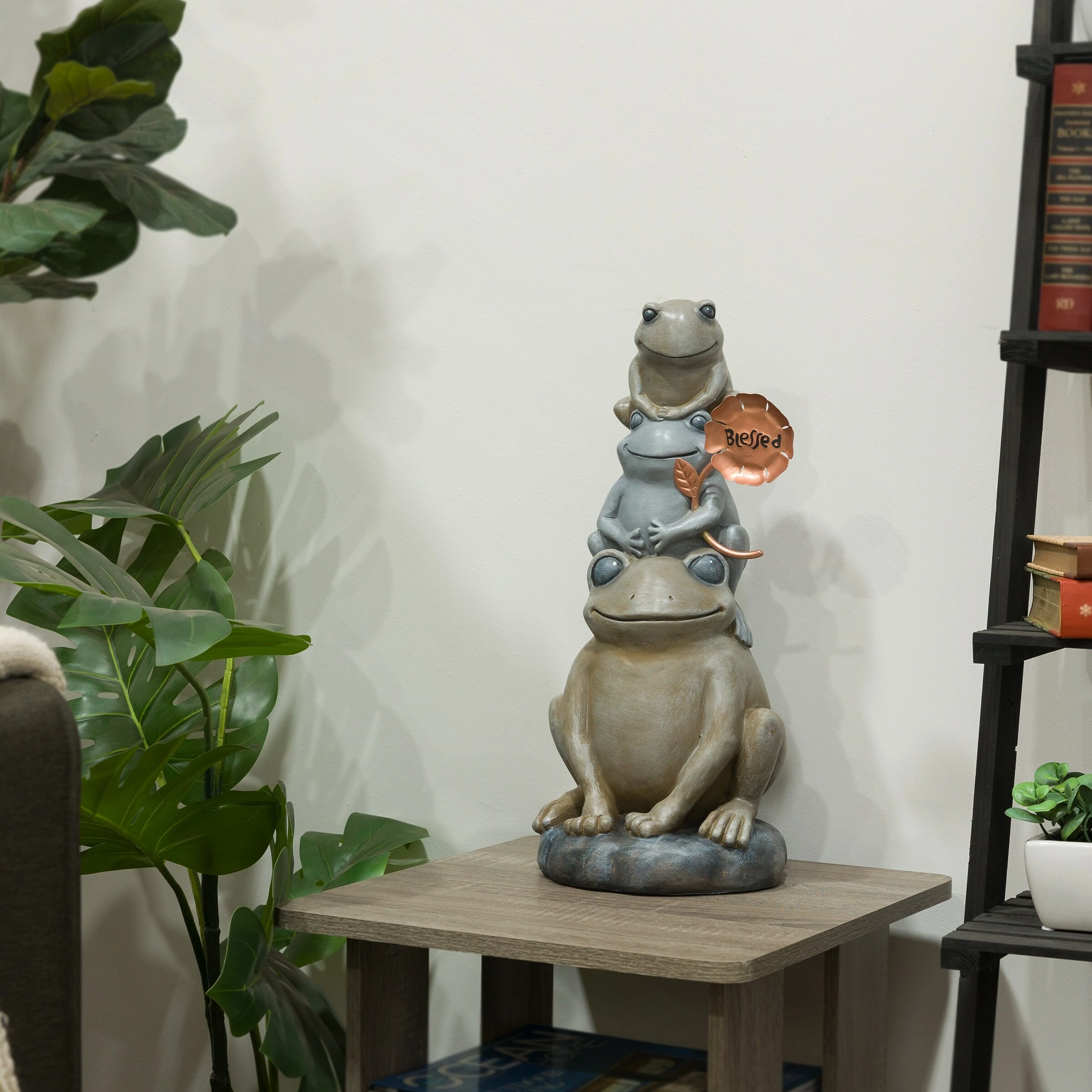 New ๐ Alpine Corporation 18"H Stacked Frogs With Flower Indoor/Outdoor Decorative Garden Statue ๐ 10 New ๐ Alpine Corporation 18"H Stacked Frogs With Flower Indoor/Outdoor Decorative Garden Statue ๐ - Image 8