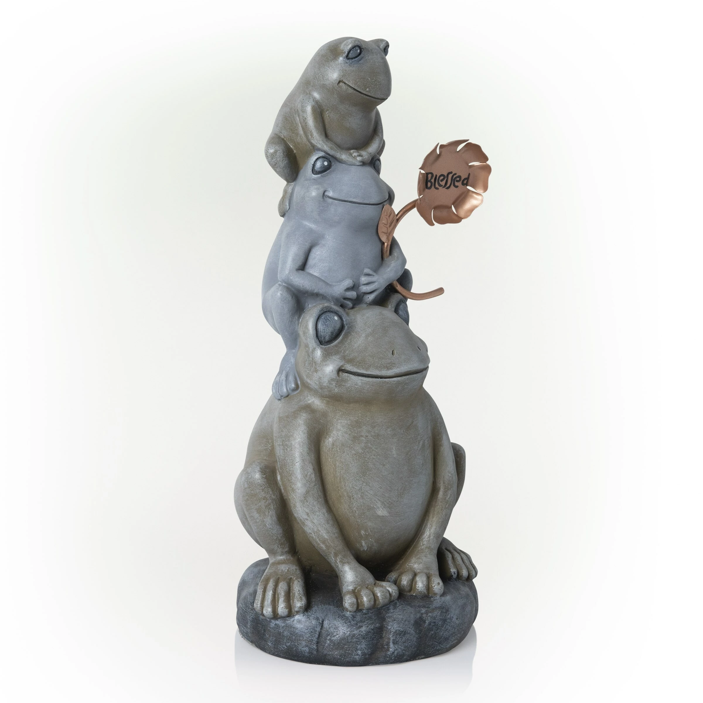 New ๐ Alpine Corporation 18"H Stacked Frogs With Flower Indoor/Outdoor Decorative Garden Statue ๐ 11 New ๐ Alpine Corporation 18"H Stacked Frogs With Flower Indoor/Outdoor Decorative Garden Statue ๐ - Image 9