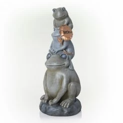 New ๐ Alpine Corporation 18"H Stacked Frogs With Flower Indoor/Outdoor Decorative Garden Statue ๐ 23 New ๐ Alpine Corporation 18"H Stacked Frogs With Flower Indoor/Outdoor Decorative Garden Statue ๐ -Alpine Corporation Sales Alpine Corporation 1822H Stacked Frogs with Flower Indoor Outdoor Decorative Garden Statue 9