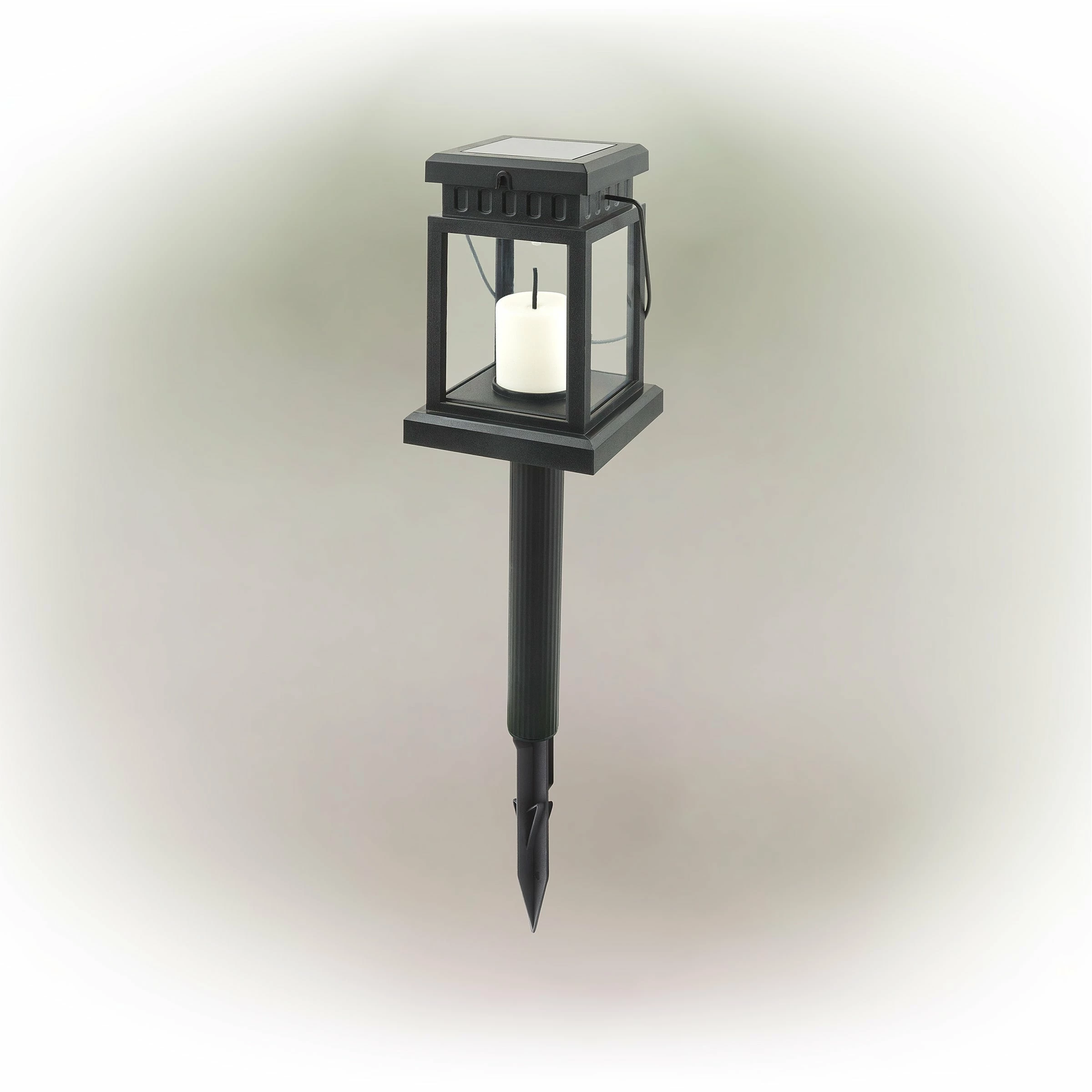 Best Sale π€© Alpine Corporation 19" Tall Outdoor Solar Powered Hanging Or Stake Lanterns, Black (Set Of 6) π - Image 2
