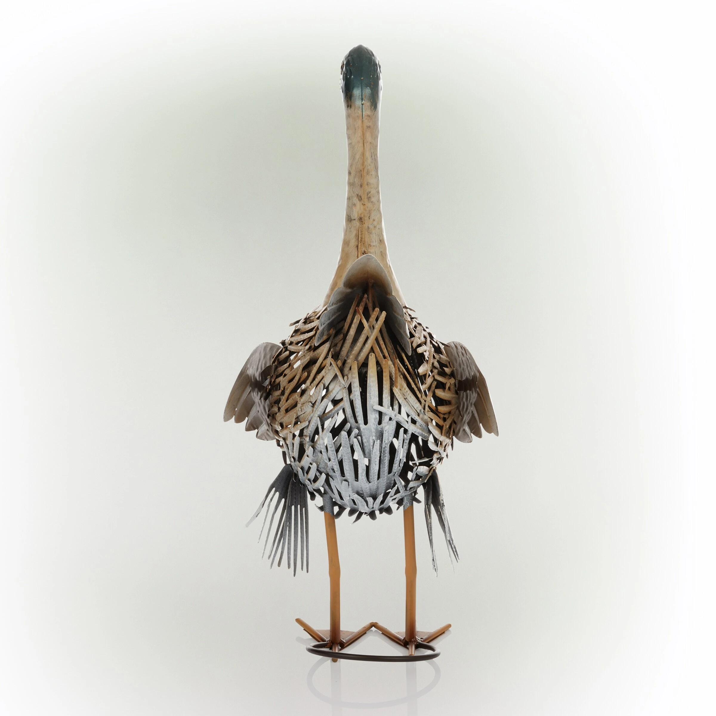 Best reviews of π₯ Alpine Corporation 20"H Indoor/Outdoor Metal Standing Duck Decorative Garden Statue, Gold/Green π― - Image 10